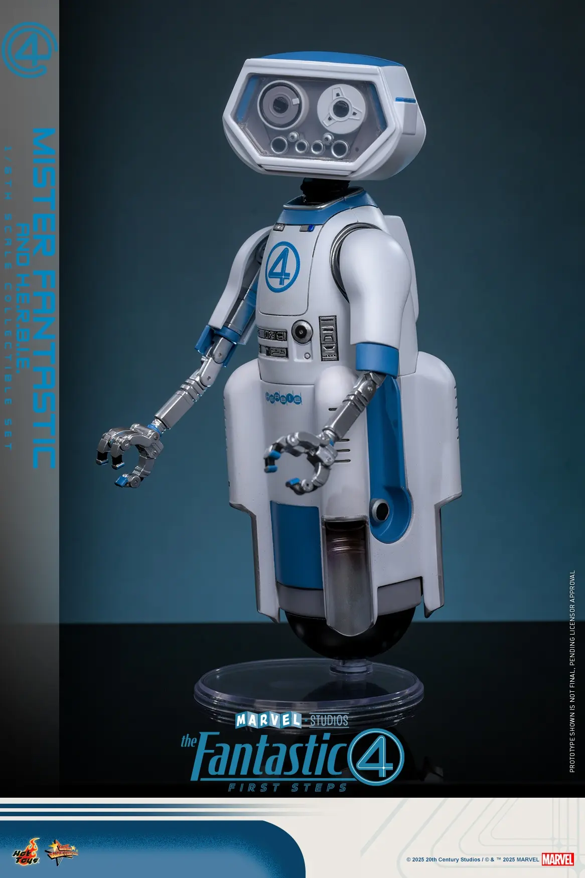 Hottoys - The Fantastic Four: First Steps Invisible Woman and H.E.R.B.I.E. 1/6th scale Collectible Figure Set MMS823 MMS824 (Licensed)Statue(GK)