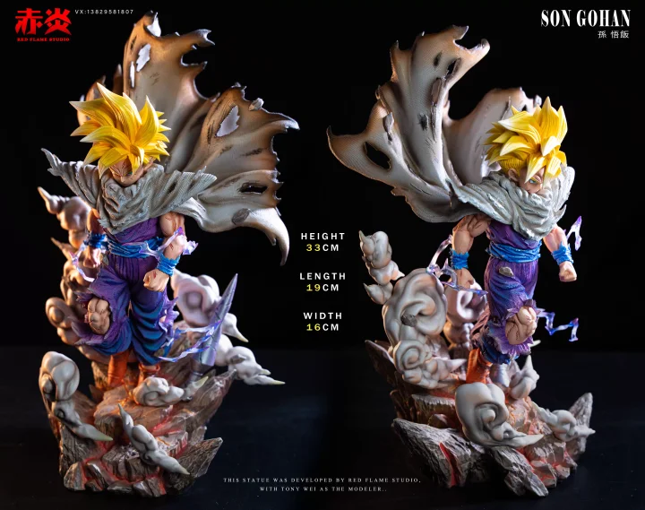 RED FLAME Studio - Gohan Dragon Ball Statue 