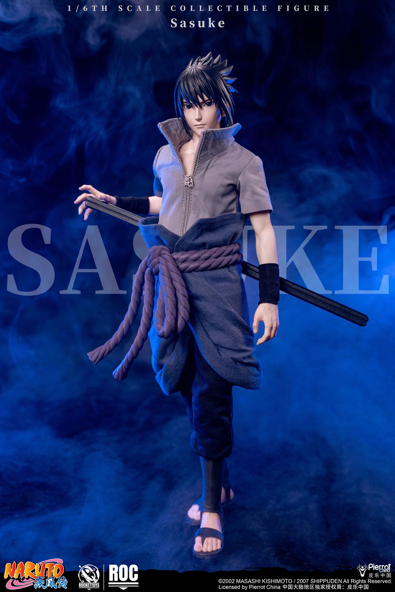 ROCKETTOYS Studio Naruto Shippuden Sasuke Uchiha 1/6 Scale Action Figure ROC-017 ROC-018 (Licensed)