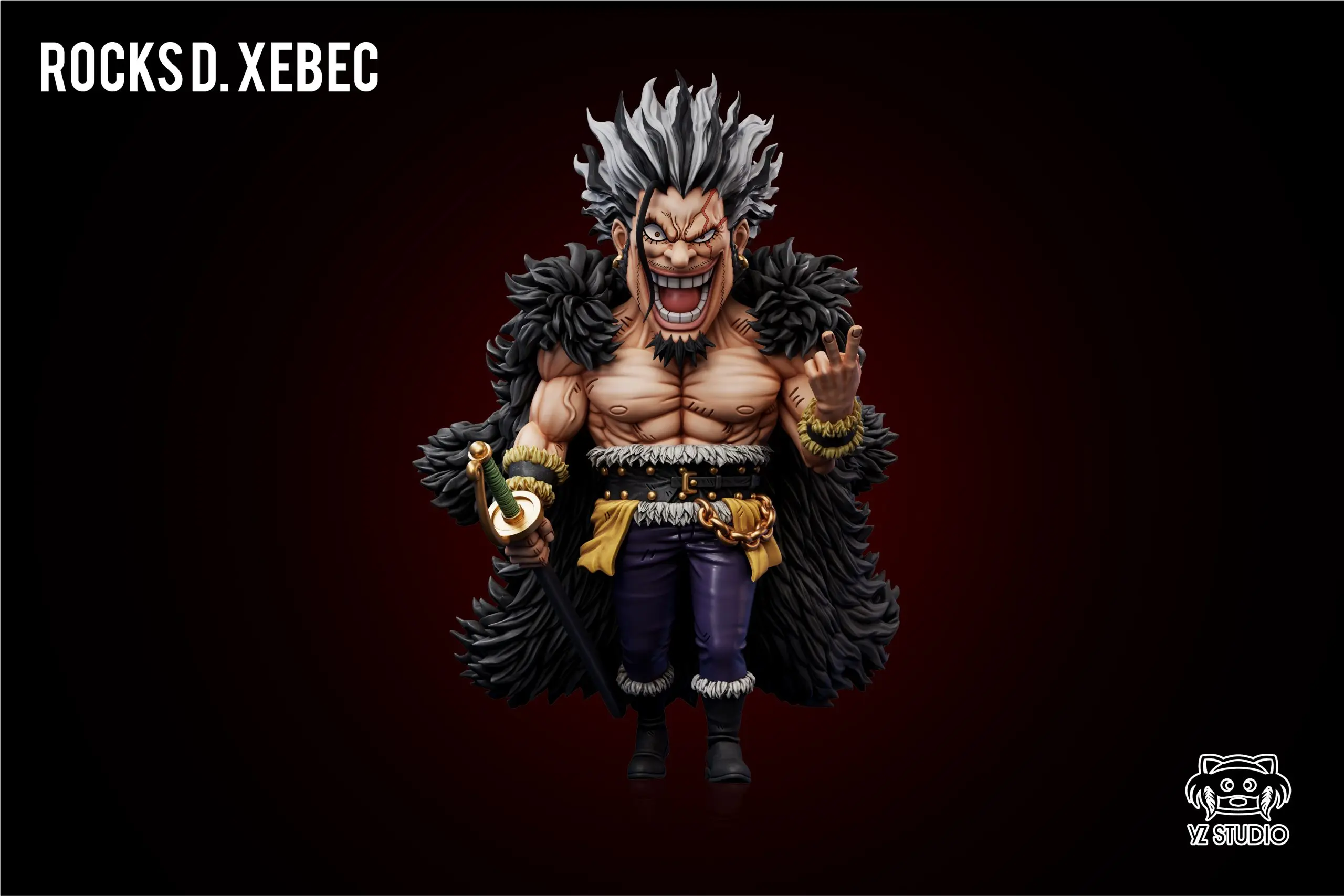 Yz Studio - One Piece God Valley Incident #6 Rocks D. Xebec Statue(GK)
