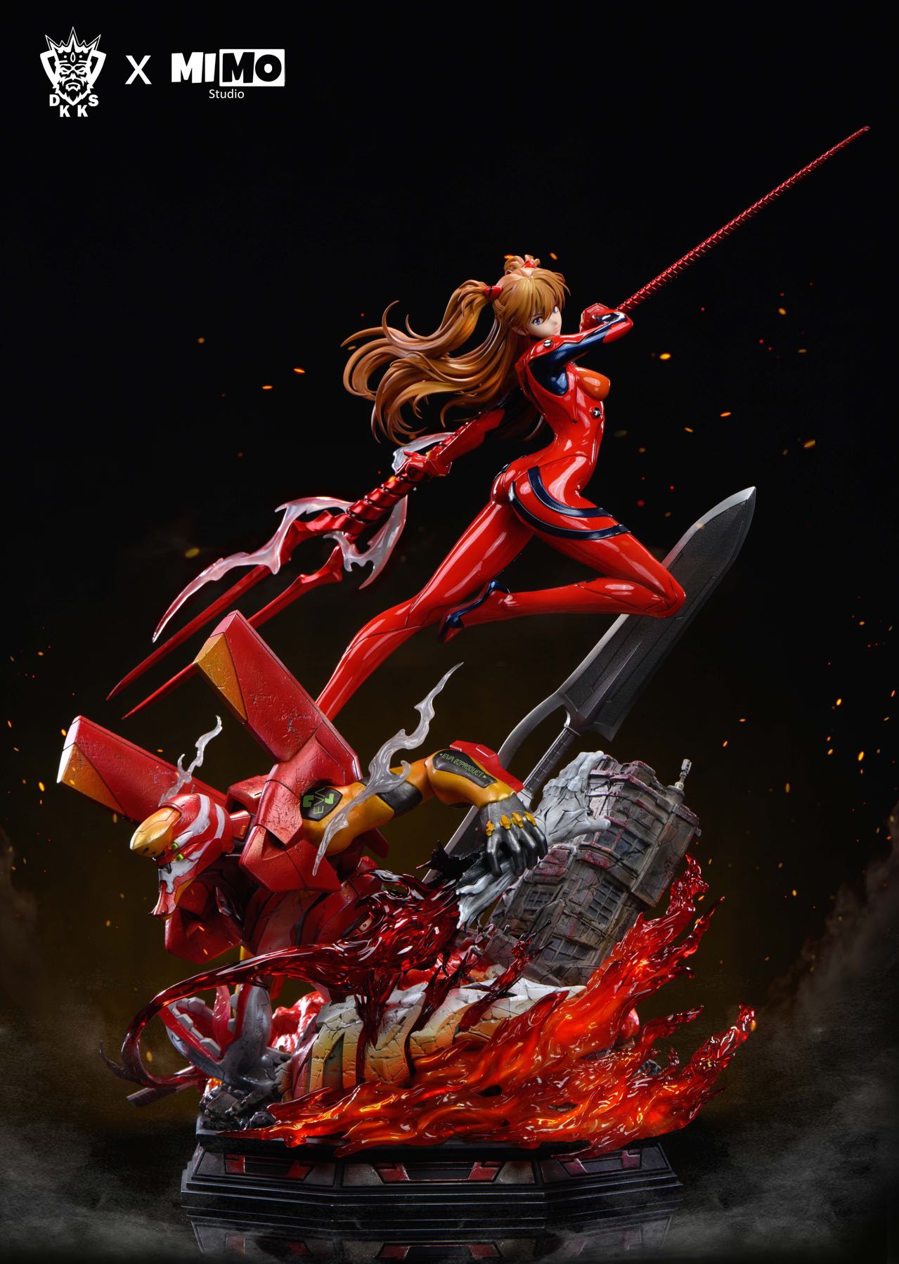 Dark King Studio X MIMAN Studio - Battle Suit Asuka X Young Asuka Neon Genesis Evangelion