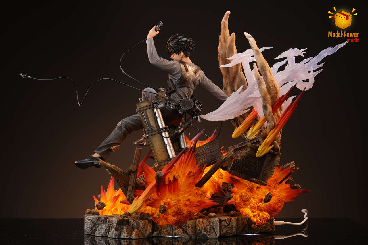 Attack on Titan #6 Street Fighting Levi Ackerman Statue (GK)-Model Power Studio Pre-sale