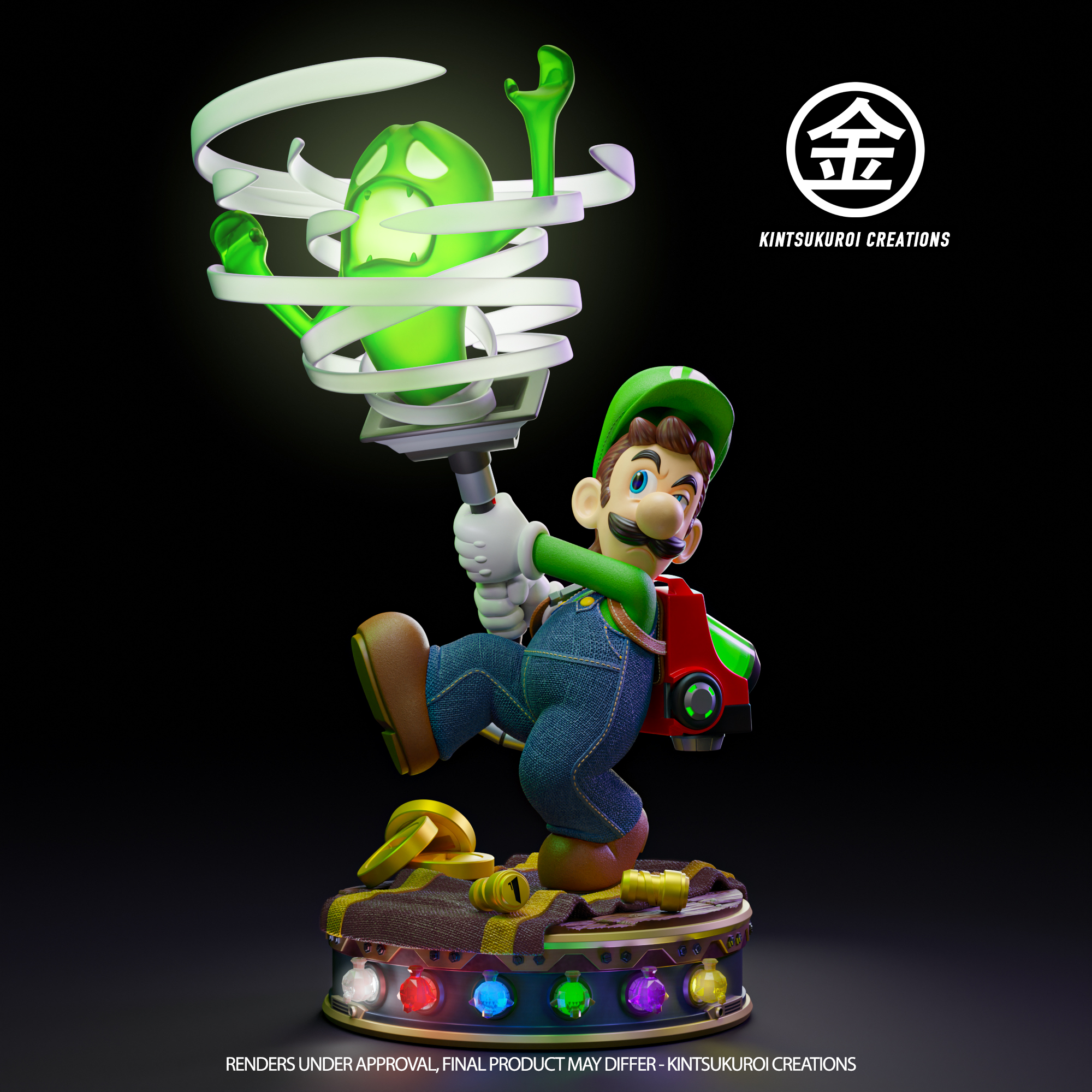 Super Mario Luigi's Mansion 3 Statue(GK)-Kintsukuroi Creations Studio 
