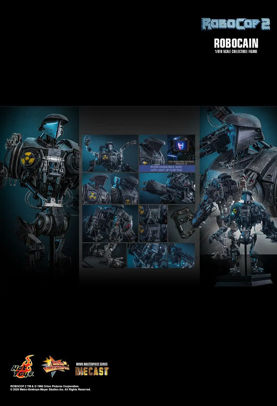 Hottoys - RoboCop 2 RoboCop & RoboCain 1/6th scale Collectible Figure MMS827 MMS828 (Licensed)Action Figure