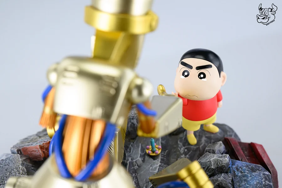 NIUZI Studio - Crayon Shin-chan Robo Dad and Shin-chan Statue(GK)