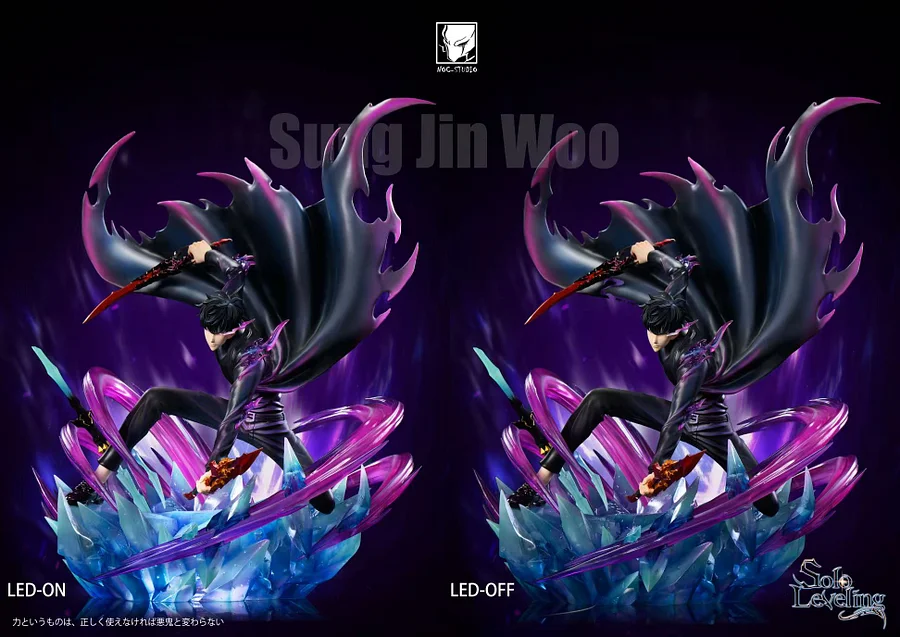 Noc Studio - Solo Leveling - Sung Jin Woo Squatting pose with LED 1/6 Statue(GK)