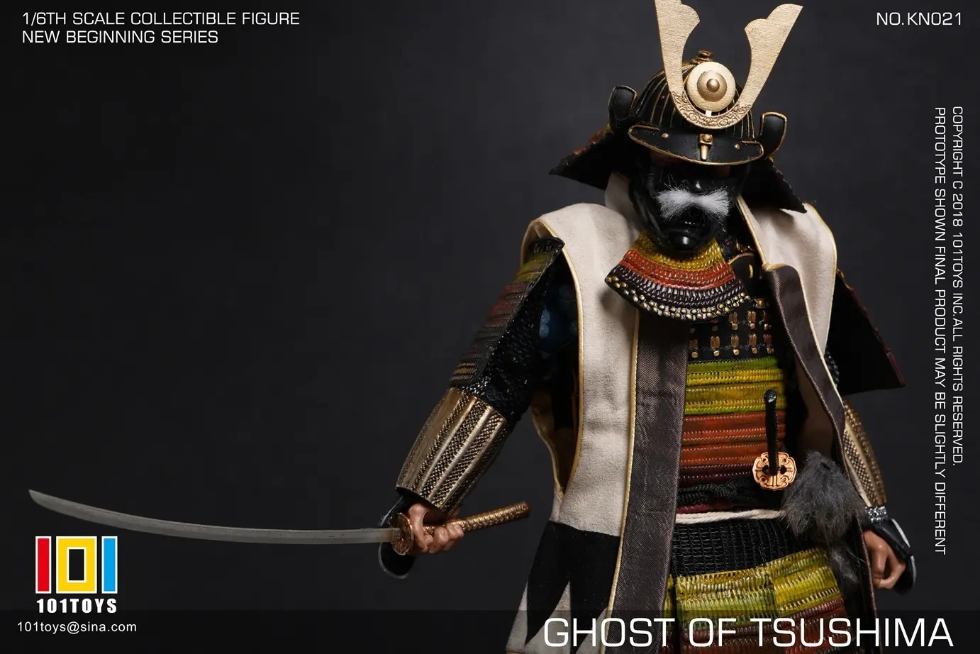 101toys - 1/6 NO KN023 NEW BEGINNER SERIES GHOST OF TSUSHIMA SAMURAI TRIO SET (Licensed) Statue(GK)
