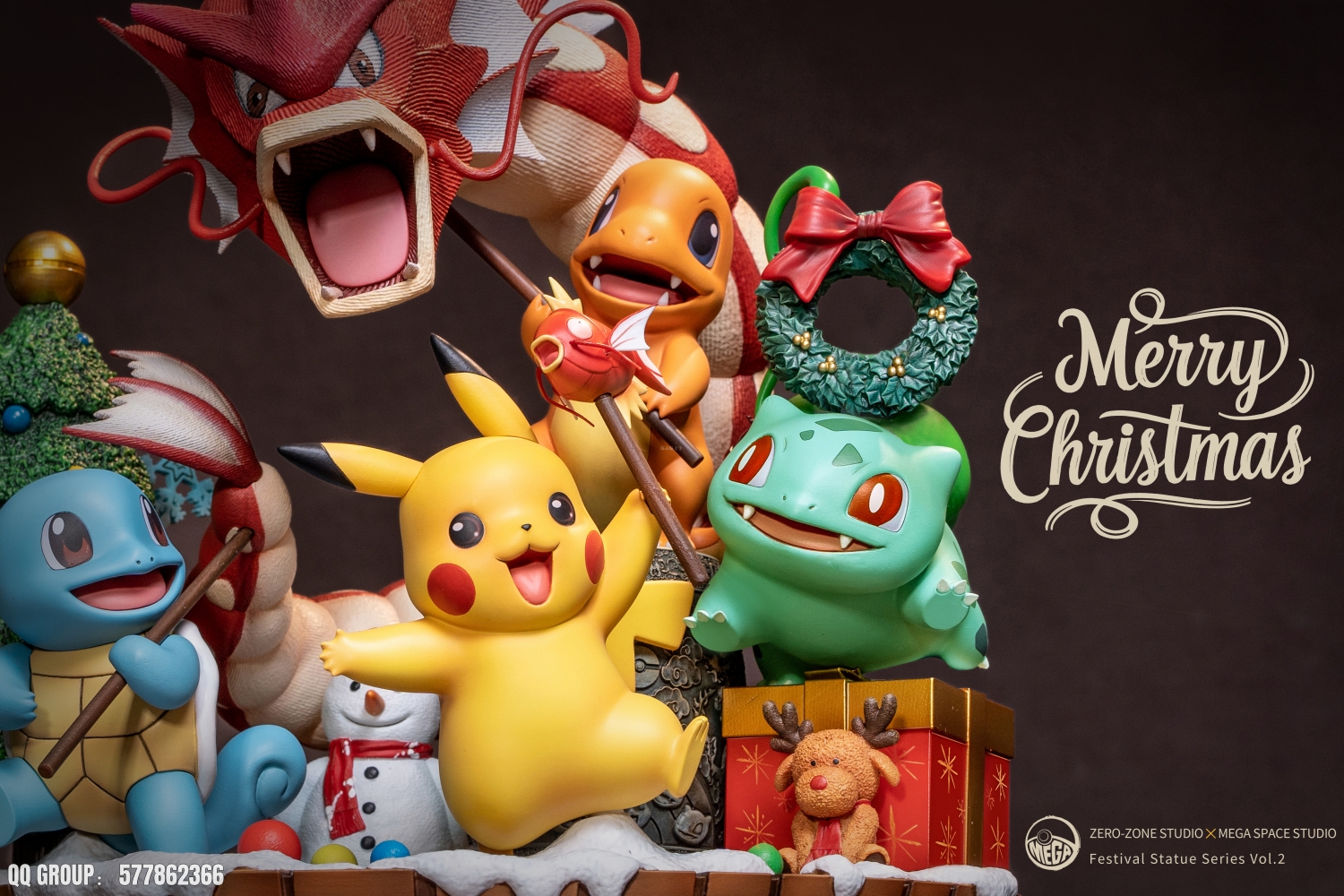 [Pre-sale] Pokémon Scene Series 1 and 2: "New Year and Christmas" [Size] H23cm X L21cm X W18cm (GK)