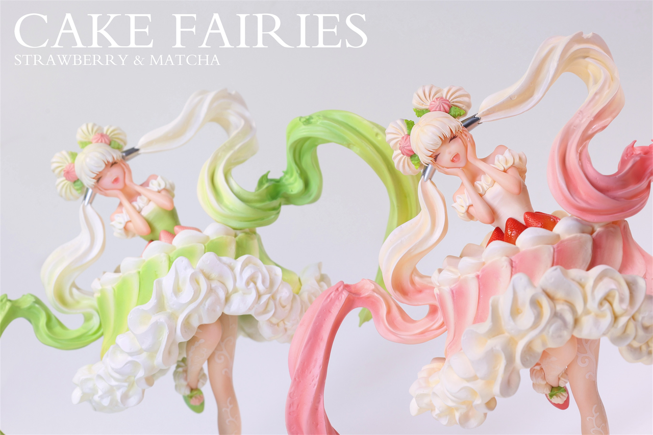 Cake Fairies Strawberry & Matcha (Licensed) Statue(GK)-WeArtDoing Studio