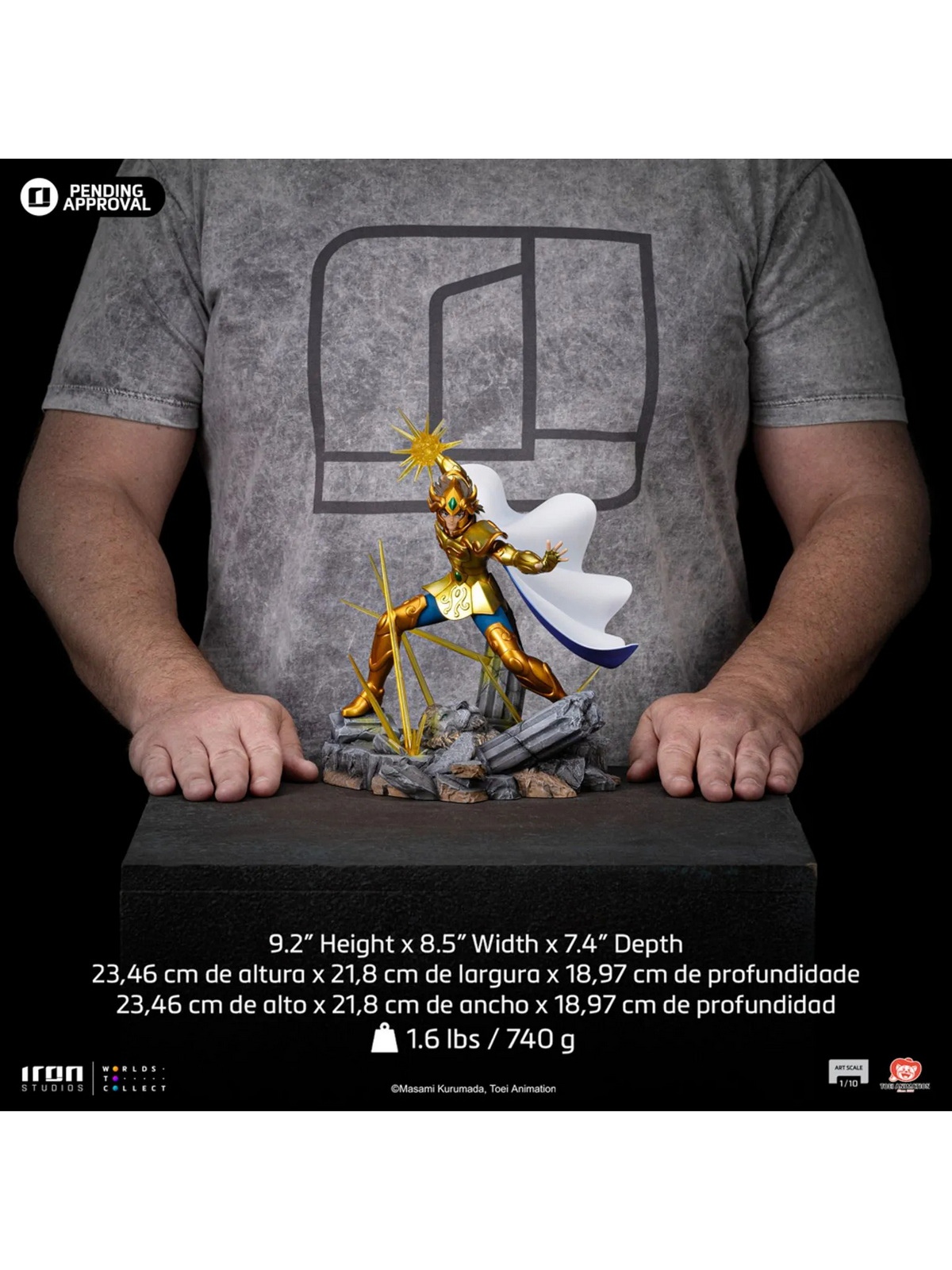 Iron Studio - Leo Aiolia Statue - Saint Seiya - Art Scale 1/10 - GK, Pre-sale