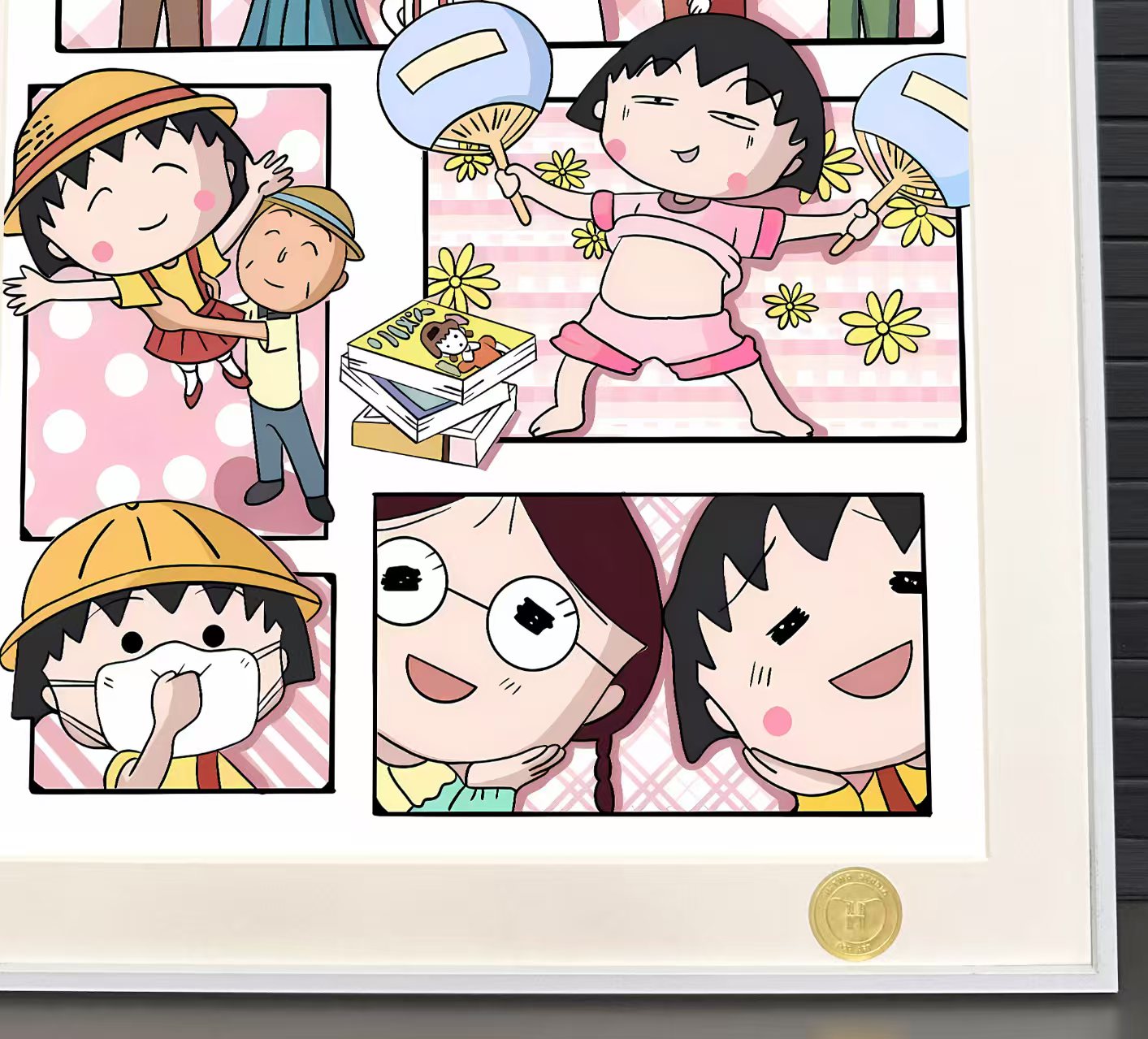 Chibi Maruko-chan Chibi Maruko-chan Sakurako Sakura Apricot Sakura Friends Collection Decorative Painting In stock-KWII-GK