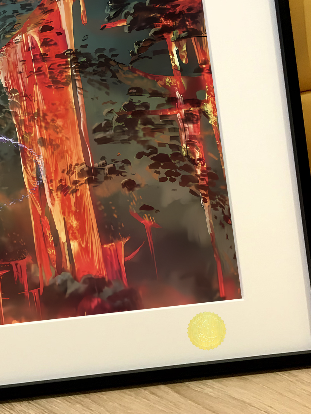 Nezha The Devil Boy Conquers the Dragon King Shen Gongbao decorative painting, in stock-KWII-GK