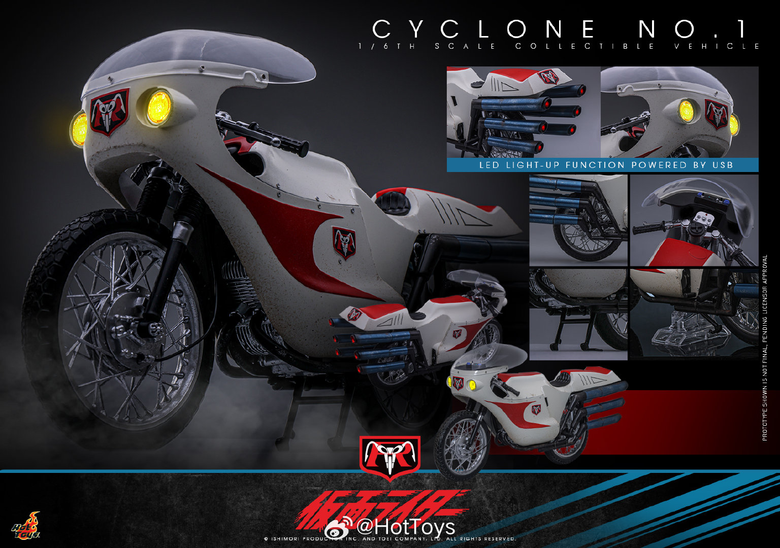   HotToys HT TMS144 TMS146 TMS148 Kamen Rider Masked Superman Old No. 1 Tornado GK Pre-sale-KWII-GK