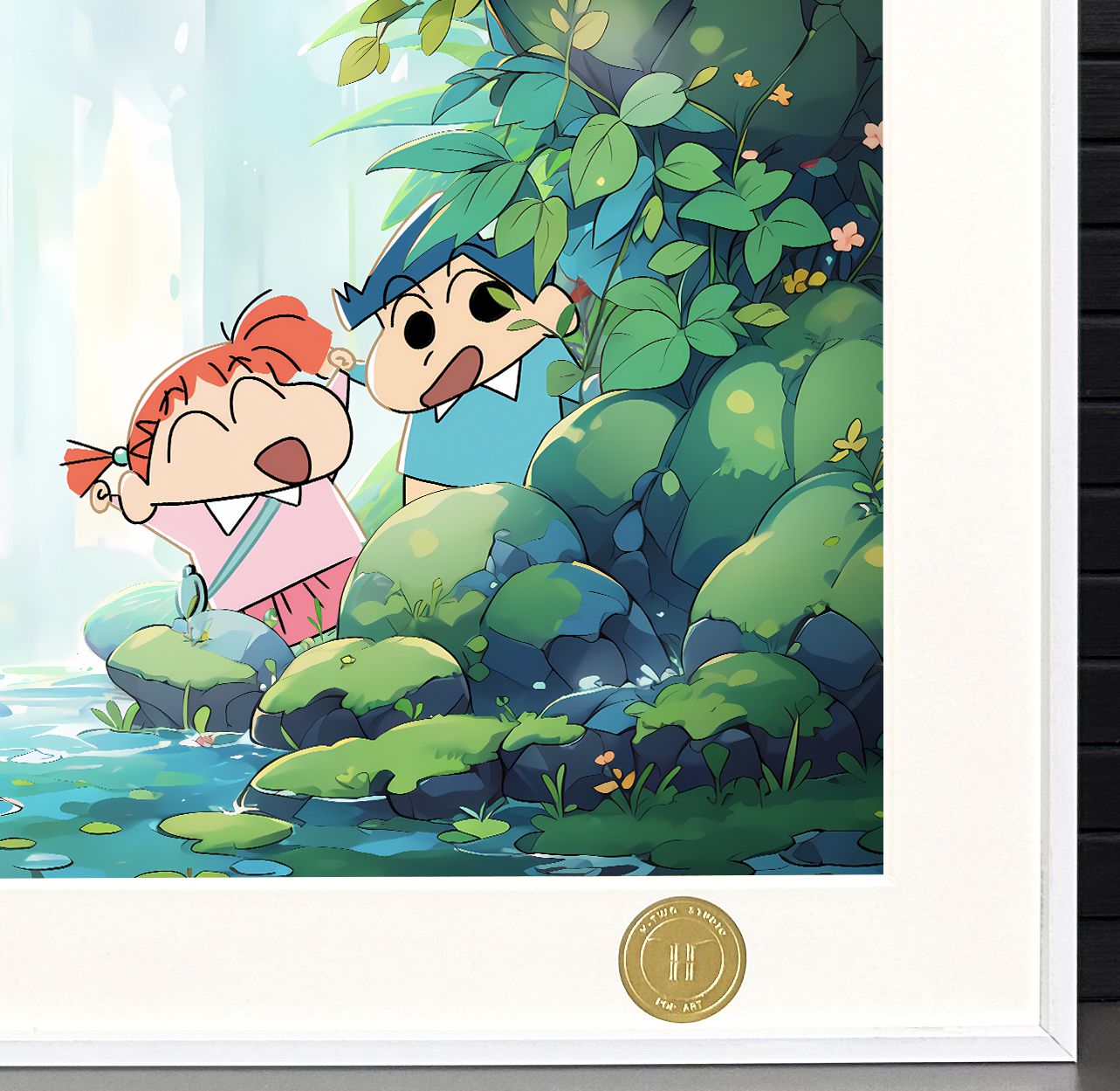 Kasukabe Defense Force Crayon Shin-chan Nohara Shinnosuke Kazama Adai Nini Masao decorative painting, in stock-KWII-GK