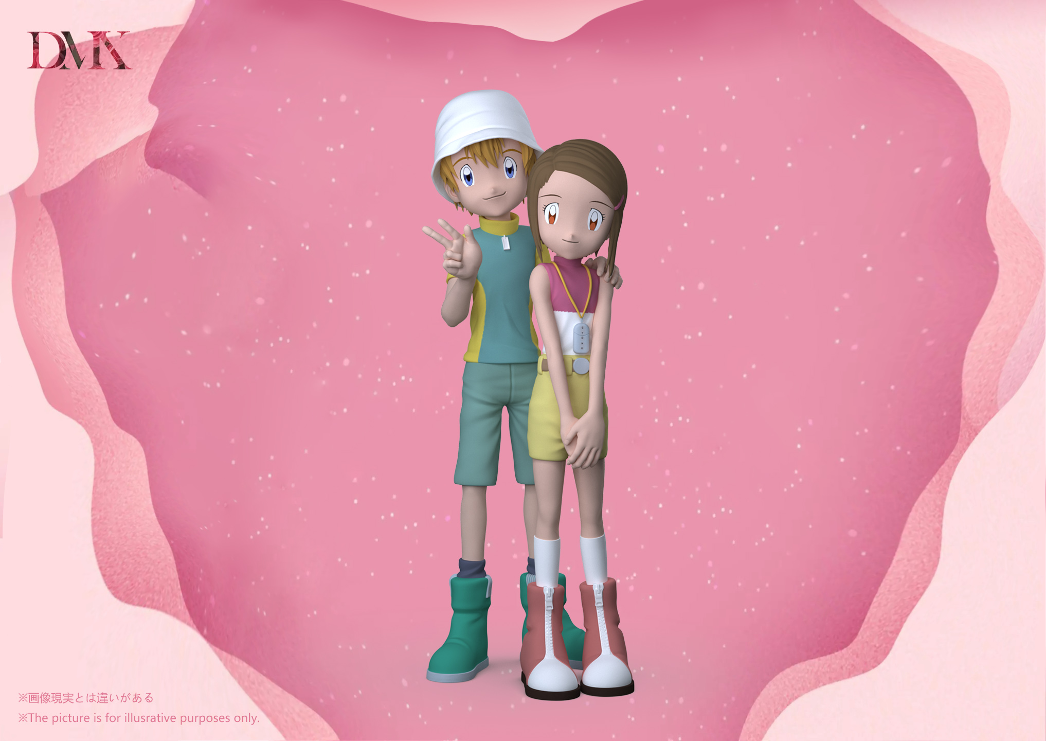 DMX Valentine's Day Limited Edition Digimon 2nd Generation Couple Wu Jia 18+ GK Pre-sale