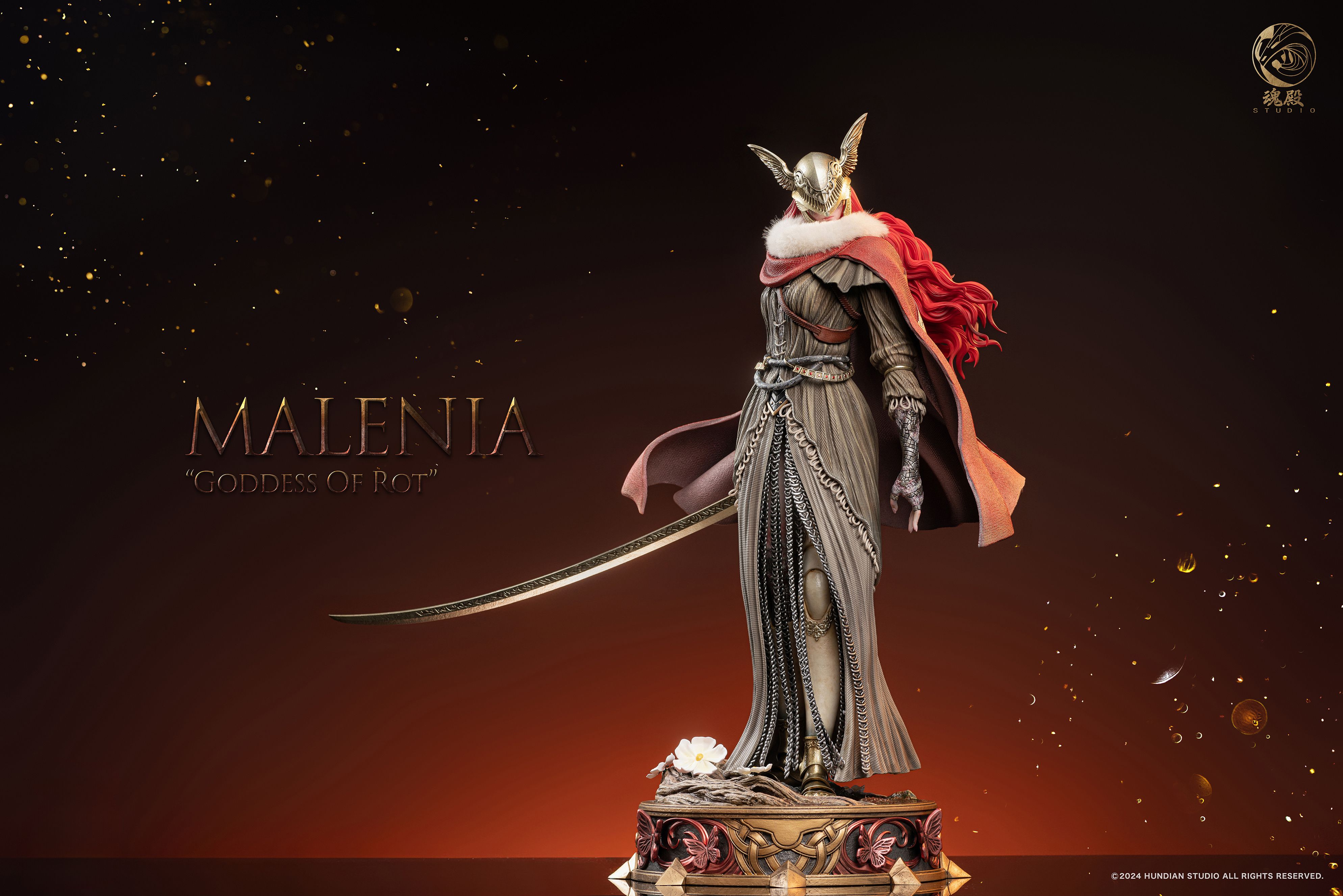 Elden Ring, Valkyrie Malenia, 1/4 scale, Soul Temple-studios, statue GK pre-sale