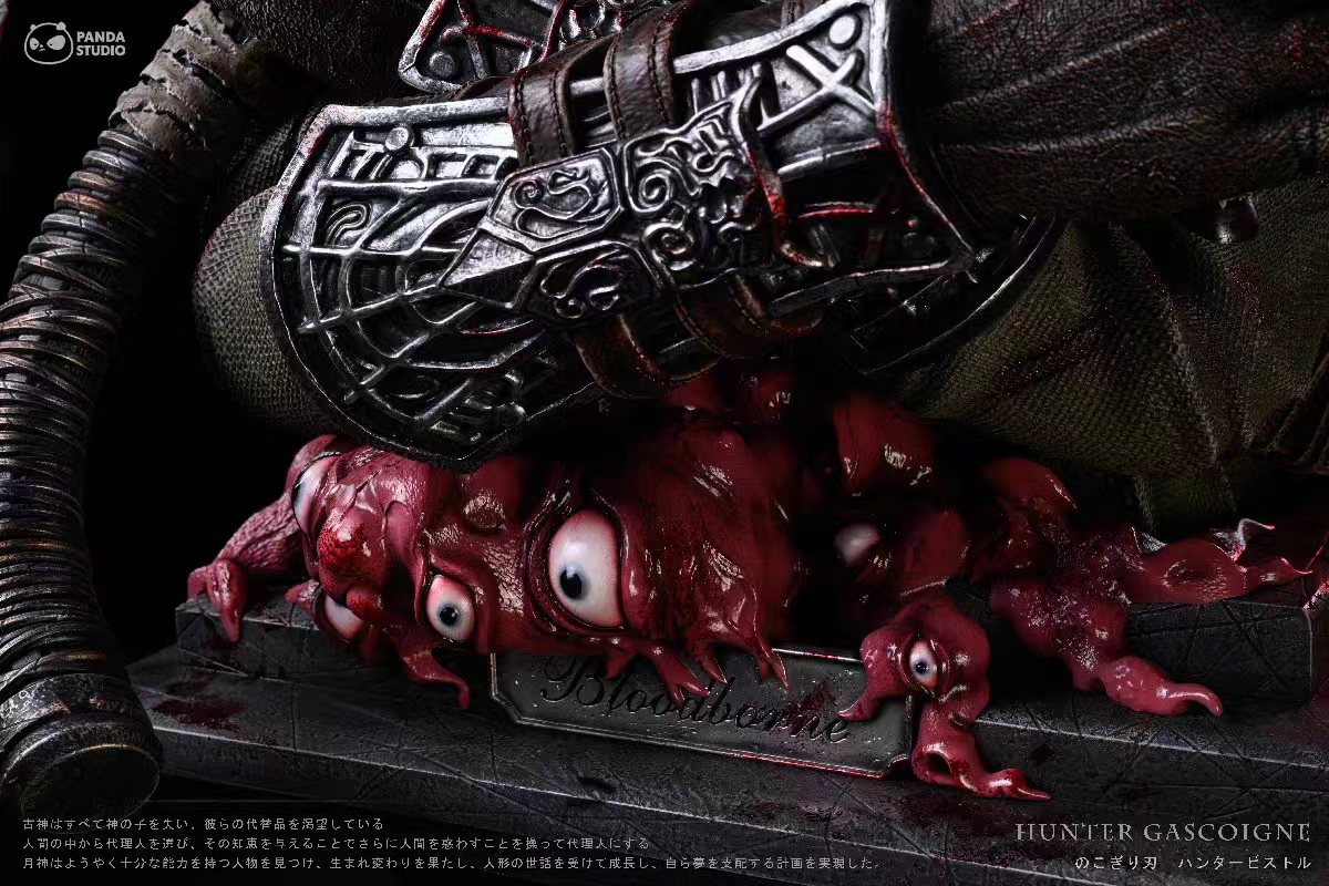 Bloodborne, Meat Saw & Hunter Pistol Hunter Bust 1/1 Scale, Panda Studio, Statue GK18+ Pre-sale