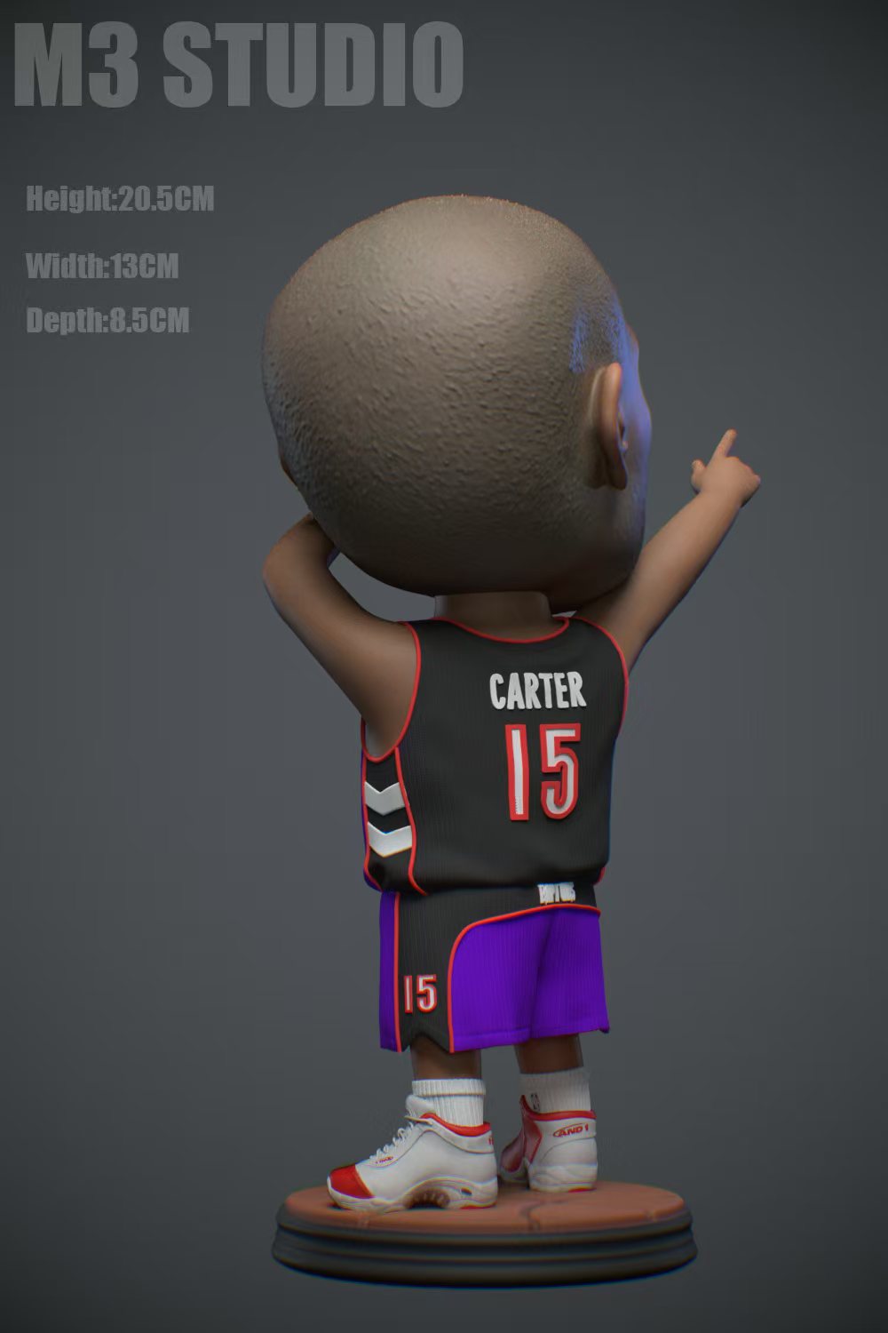 Pre-sale M3 Vince Carter NBA Q version figure statue GK four shooting guards . Size 20.5 CM 13CM 8.5CM.(GK)-KWII-GK