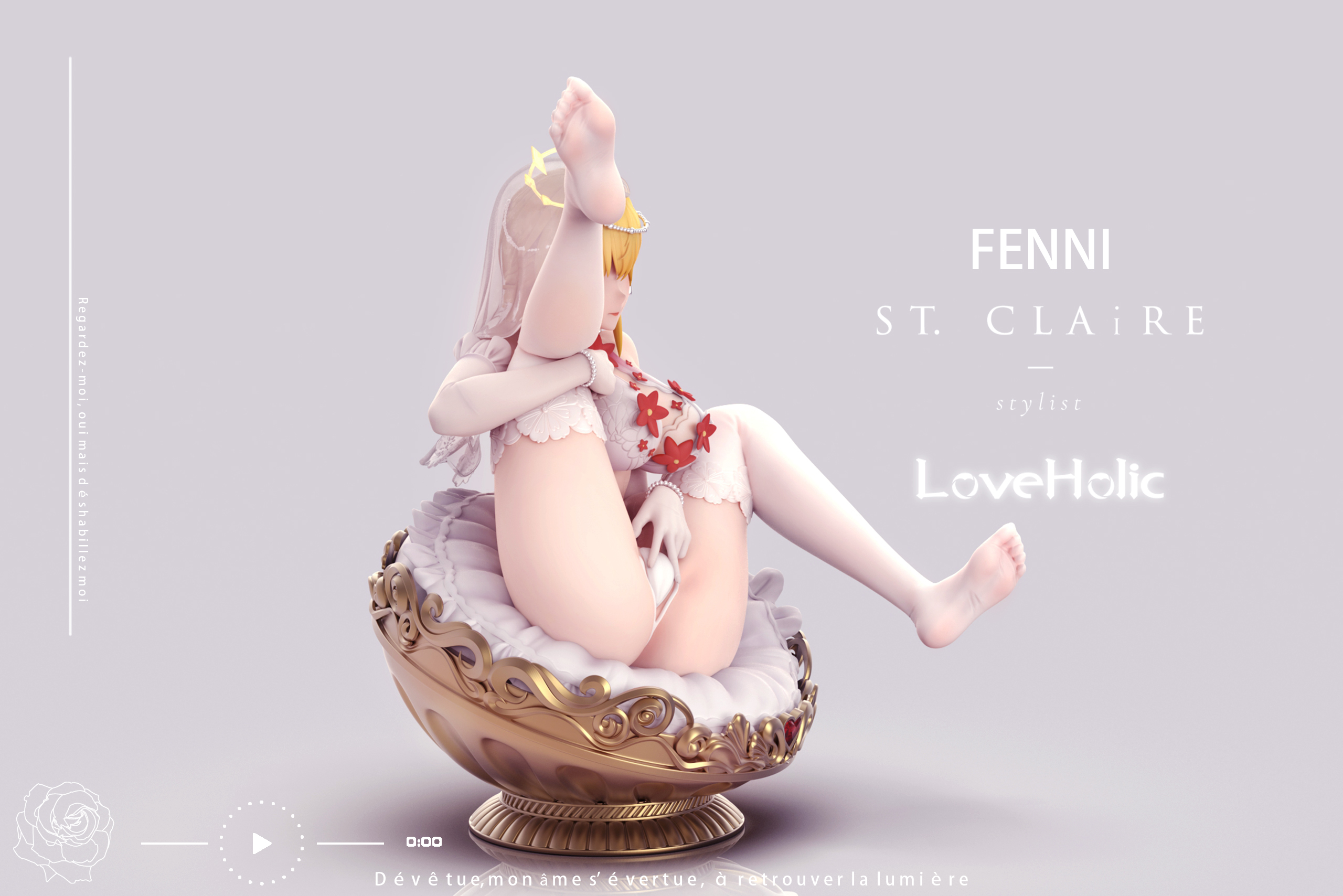 Snowbreak Containment Zone Wedding Dress Fenny Golden 1/7 & 1/4 Statue GK (Adult 18+), LoveHolic Studio, Pre-sale-KWII-GK