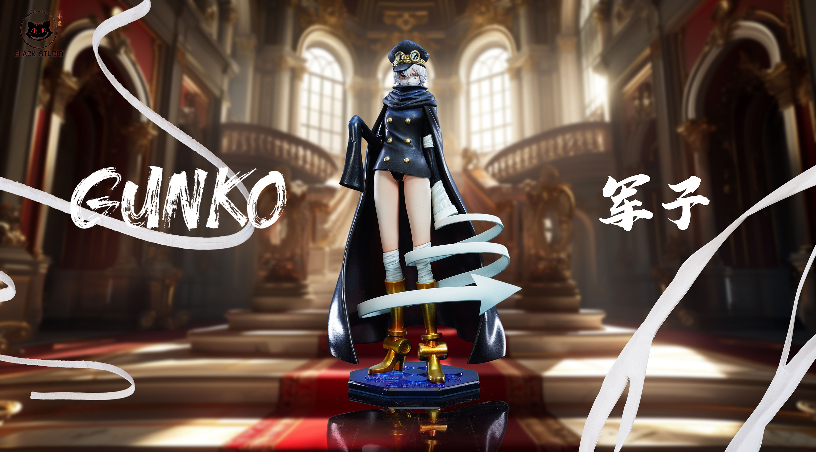 One Piece God Knights 1st Figarland Shamrock & Gunko Statue GK, Black Studio, Pre-sale