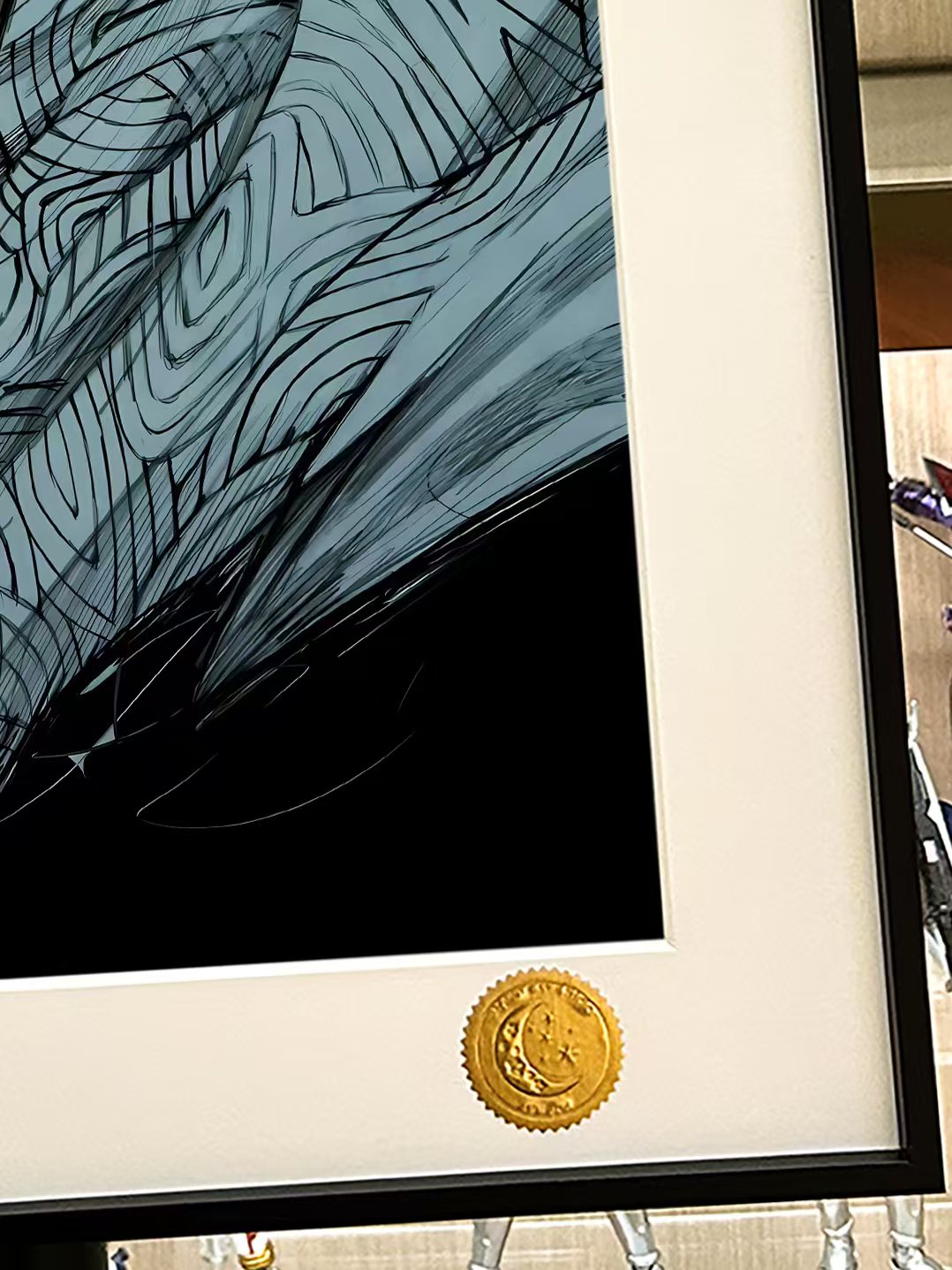 [In stock] Starry Sky "Kaneki Ken" Tokyo Ghoul Kaneki Ken Decorative Painting Framed size: 61×40cm