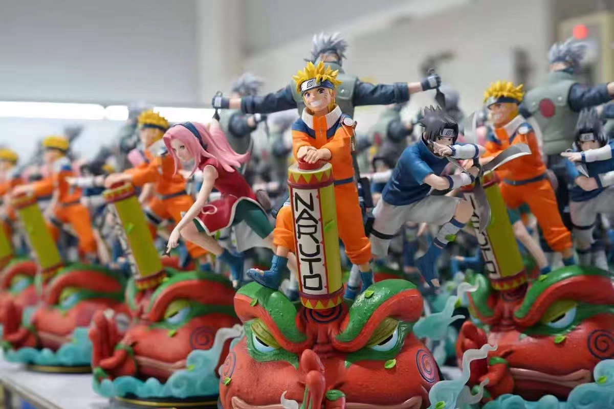 In stock -Naruto- Kakashi & Naruto & Sasuke & Sakura 1/6 statue GK (authorized), Cartoon Kingdom Studio-KWII-GK