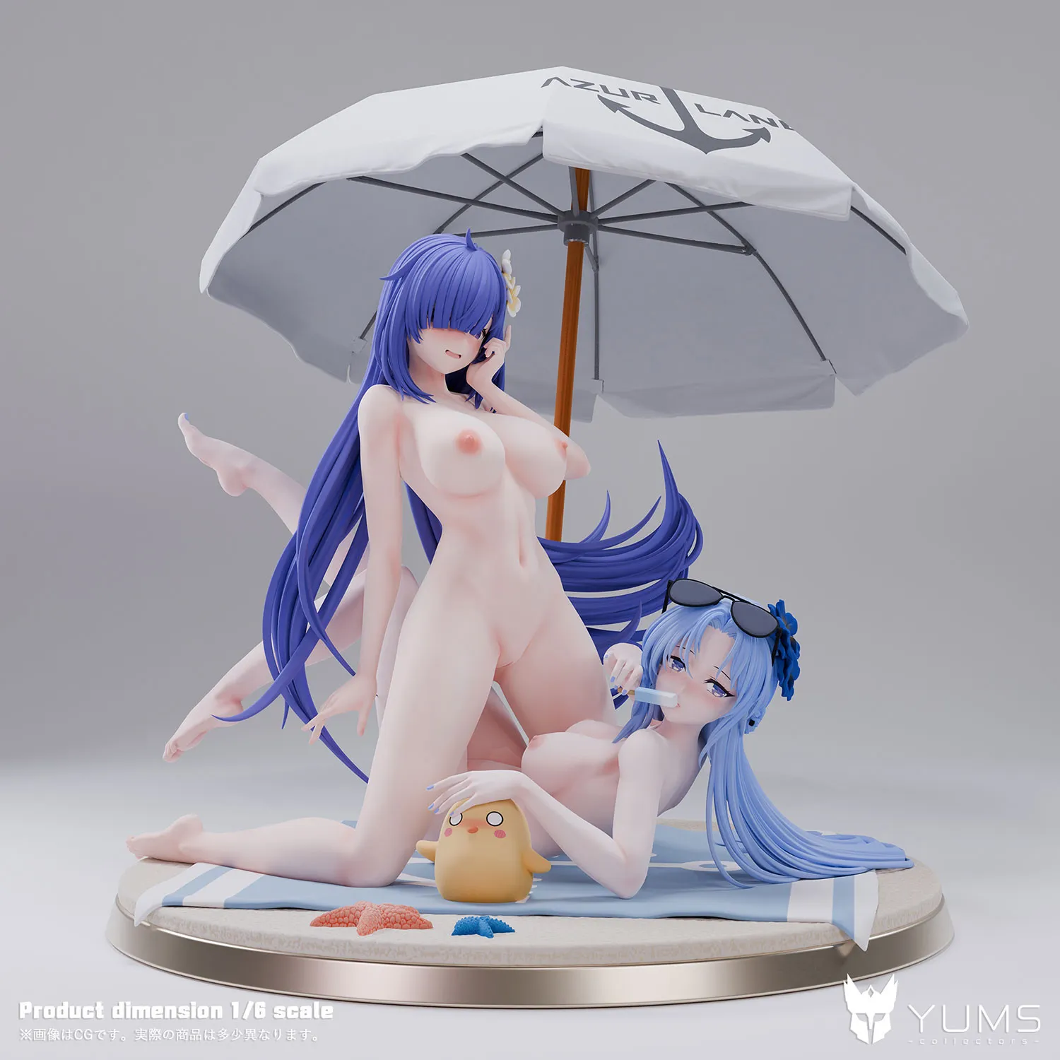 Azur Lane Summer Sacrament Alsace & Locker Room Lechery Mogador Statue (GK) Figure(Adult 18+)-YUMS-Collectors Studio Pre-sale-KWII-GK