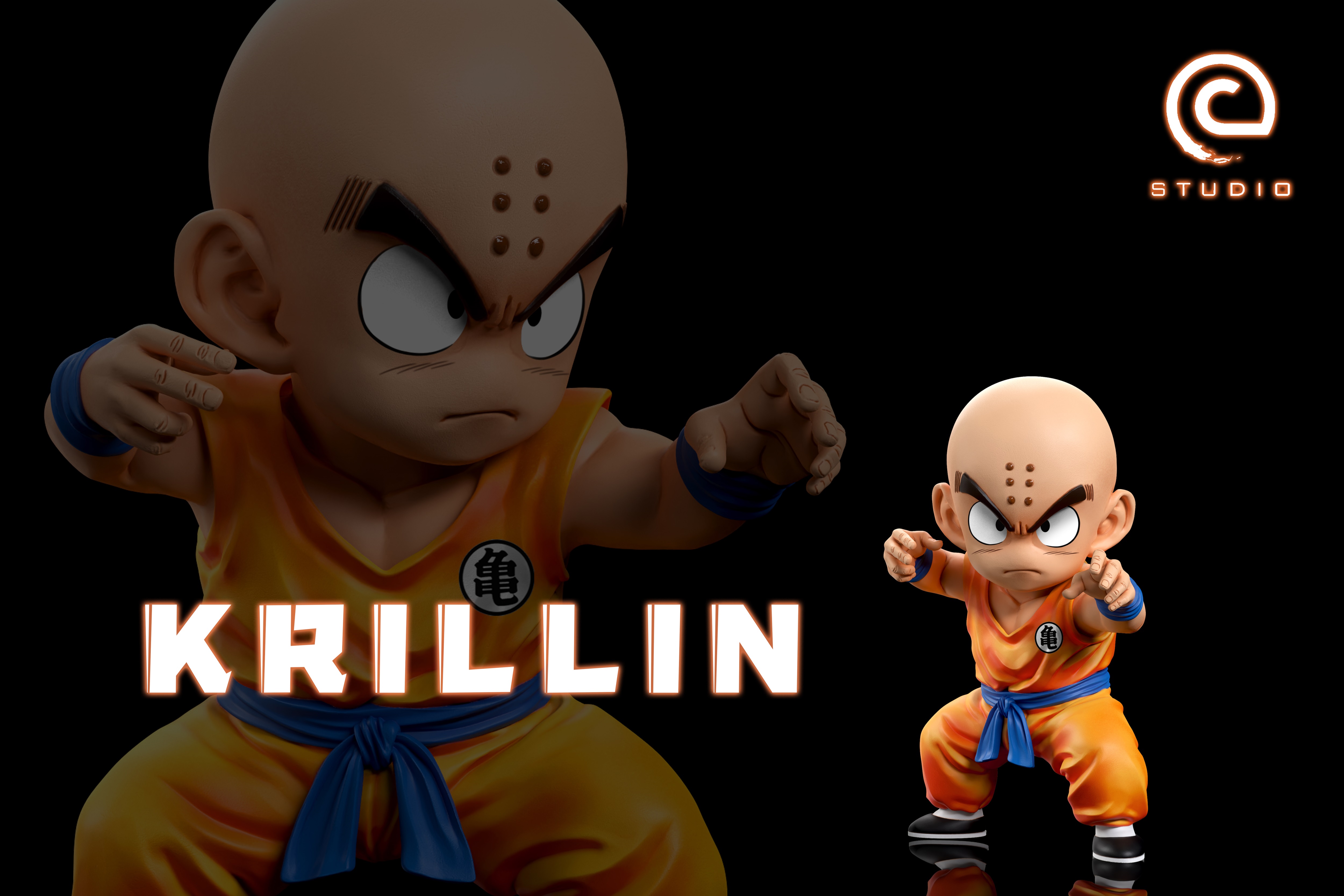 [Pre-sale] Dragon Ball Childhood Martial Arts Tournament ------- Krillin. Size: 52 mm (GK)