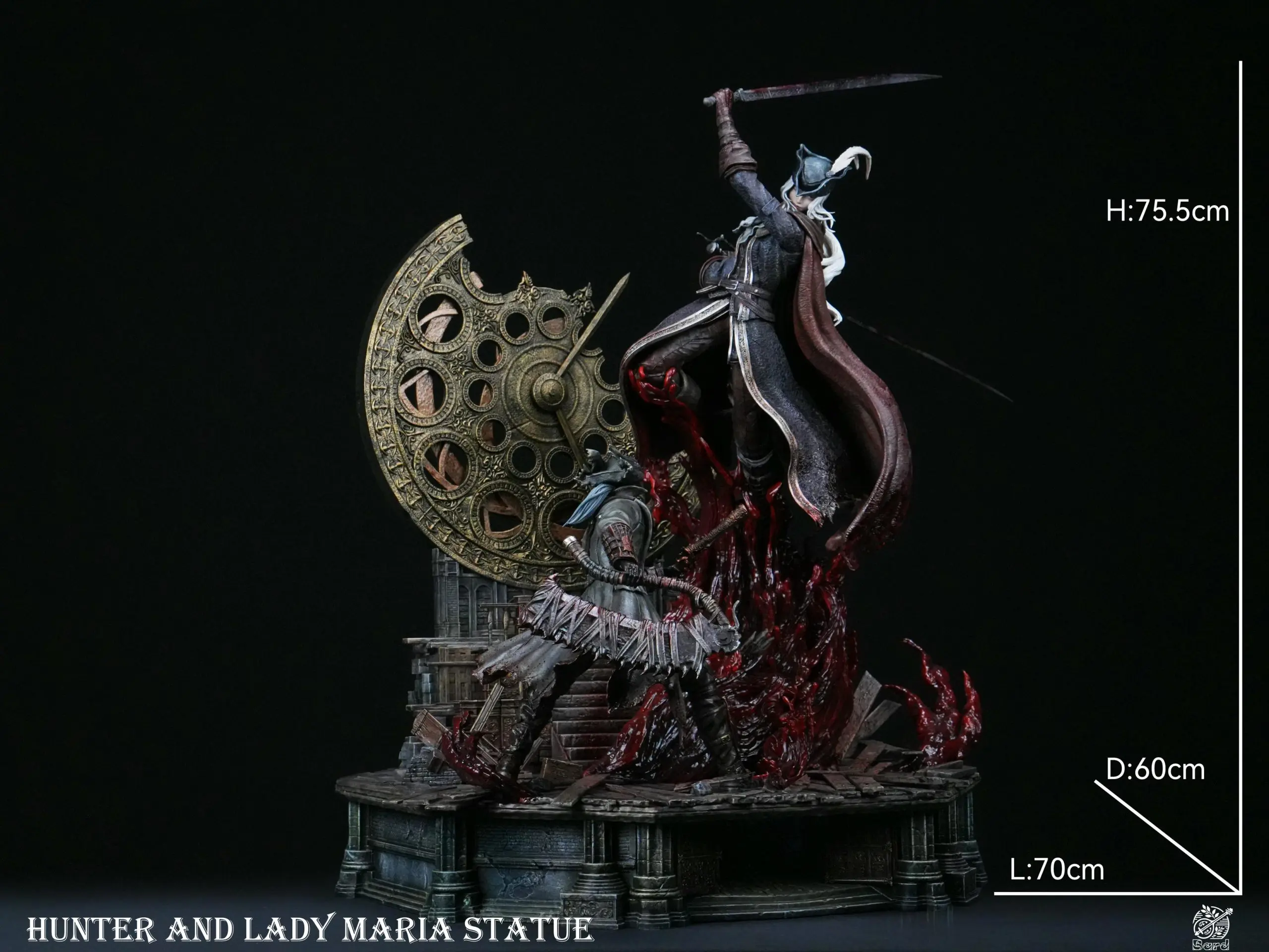 Bard Studio - Bloodborne Fight in the Astral Clock Tower Lady Maria vs Hunter Statue(GK)