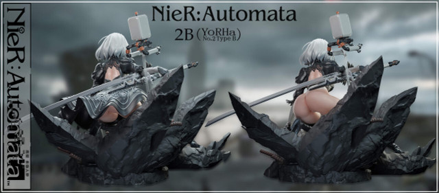 NieR: Automata 2B ,1/4 scale, CROW Studio, statue GK18+ pre-sale