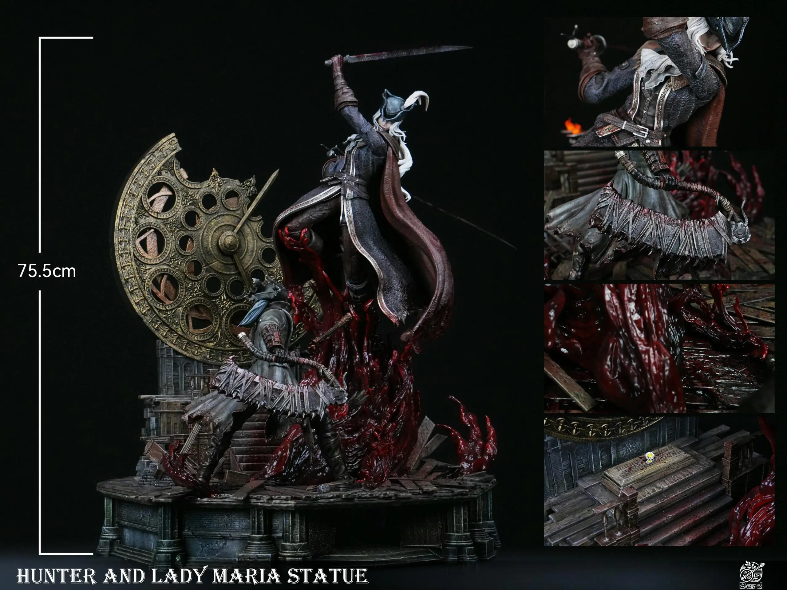 Bard Studio - Bloodborne Fight in the Astral Clock Tower Lady Maria vs Hunter Statue(GK)