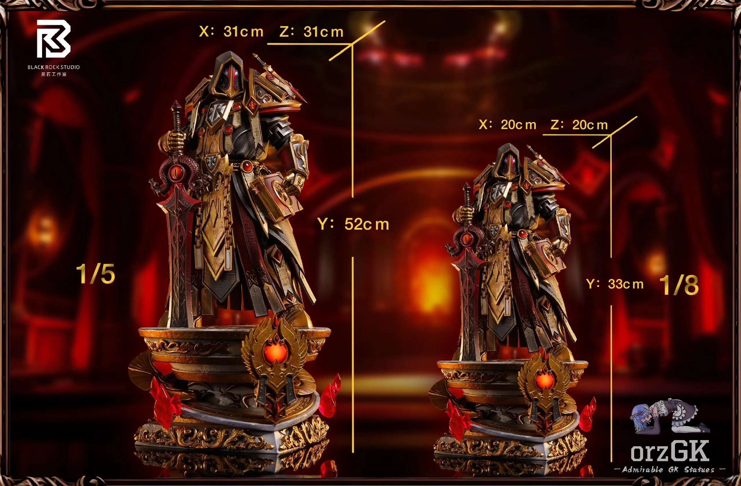 BR Studio Blood Elf Paladin T2 Judgment Armor World of Warcraft statue
