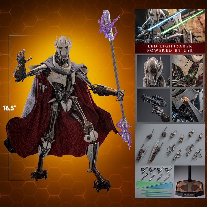 In stock-Star Wars Episode III: Revenge of the Sith General Grievous MMS760D67 - MMS760D67B (Licensed) Statue(GK) -Hottoys-KWII-GK