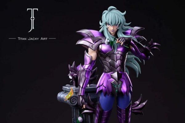 In stock-Saint Seiya Pisces Aphrodite Deathmask Surplice Statue GK Figure-Titan Jacky Art Studio  