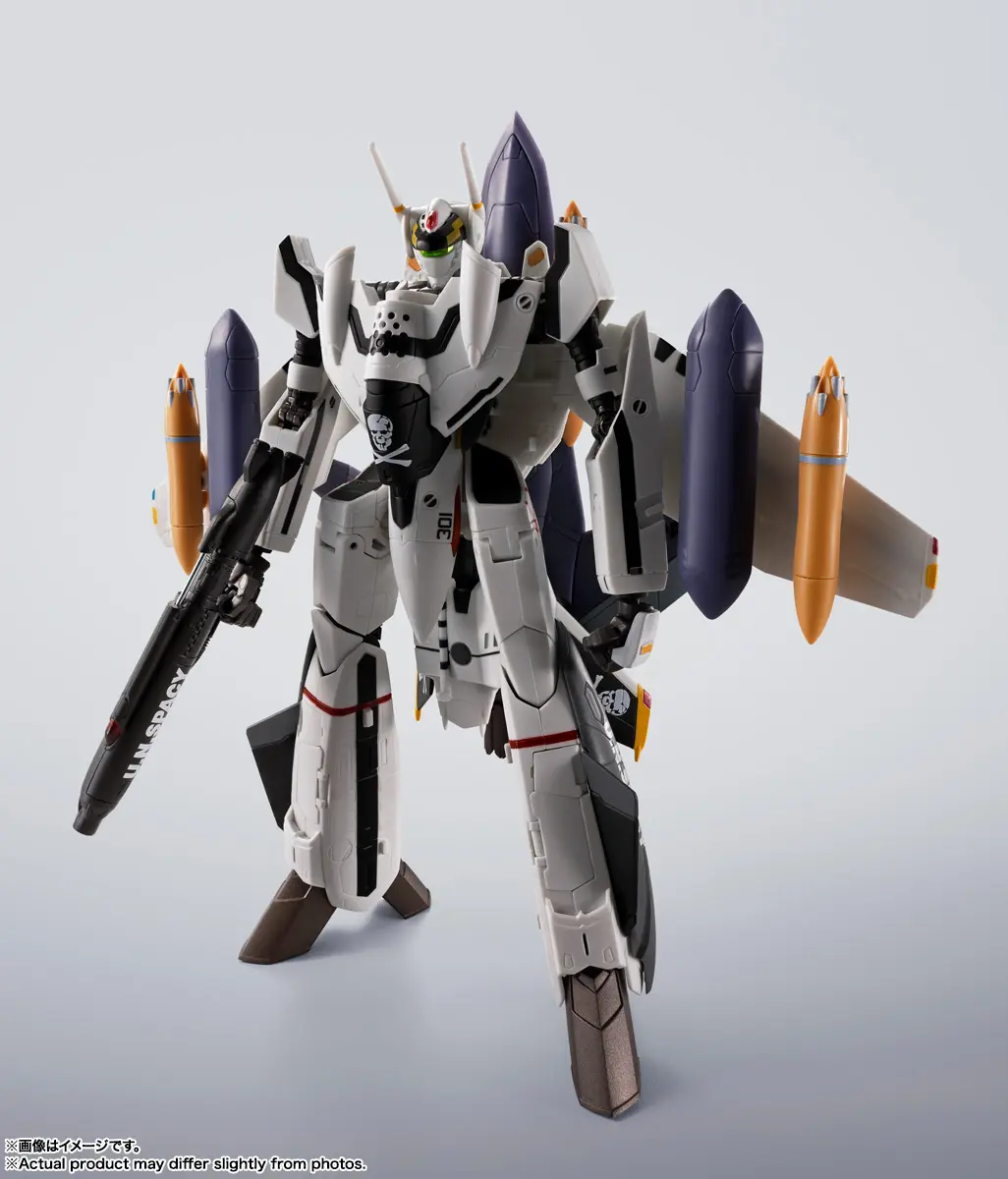 BANDAI SPIRITS - HI-METAL R VF-0S Phoenix (Roy Focker Unit) QF-2200D-B Ghost Macross Zero (Licensed)Statue(GK)