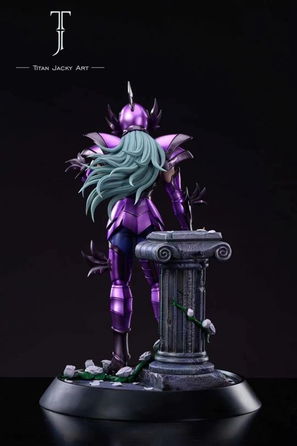 In stock-Saint Seiya Pisces Aphrodite Deathmask Surplice Statue GK Figure-Titan Jacky Art Studio  