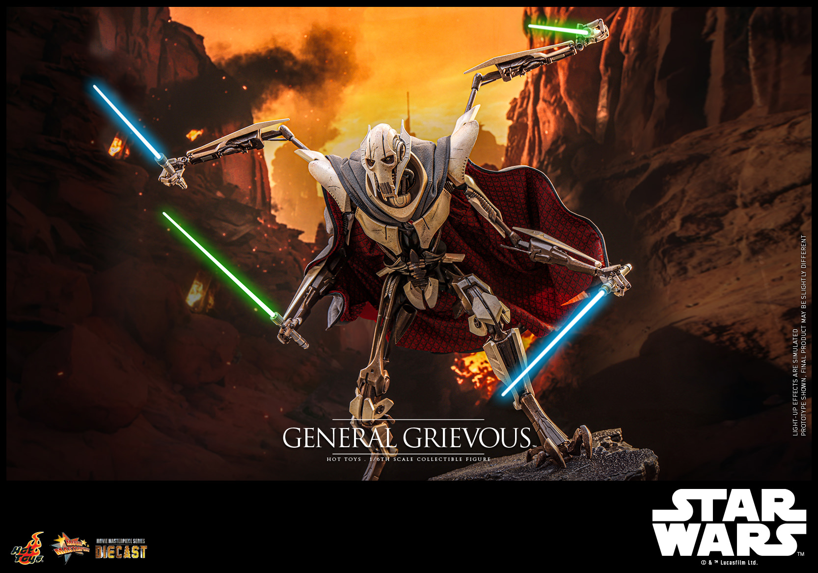 In stock-Star Wars Episode III: Revenge of the Sith General Grievous MMS760D67 - MMS760D67B (Licensed) Statue(GK) -Hottoys-KWII-GK