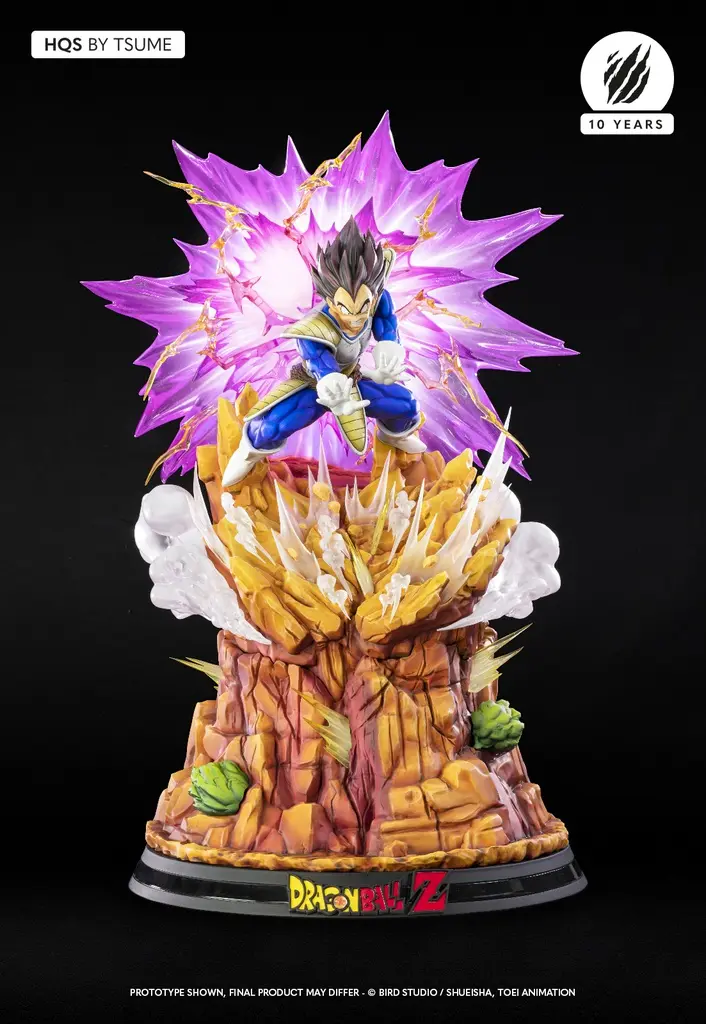  In stock-Tsume Studio - Dragon Ball Z HQS Goku Kaio-ken vs Vegeta Galick Gun, Goku vs Vegeta (Licensed)Statue(GK)