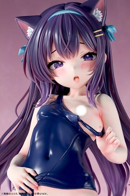 In stock-Nikkan Girl:  The curiosity of the little cat girl Nekoharu Himeko 1/5 Statue GK(Adult 18+)(Licensed) -Insight-KWII-GK