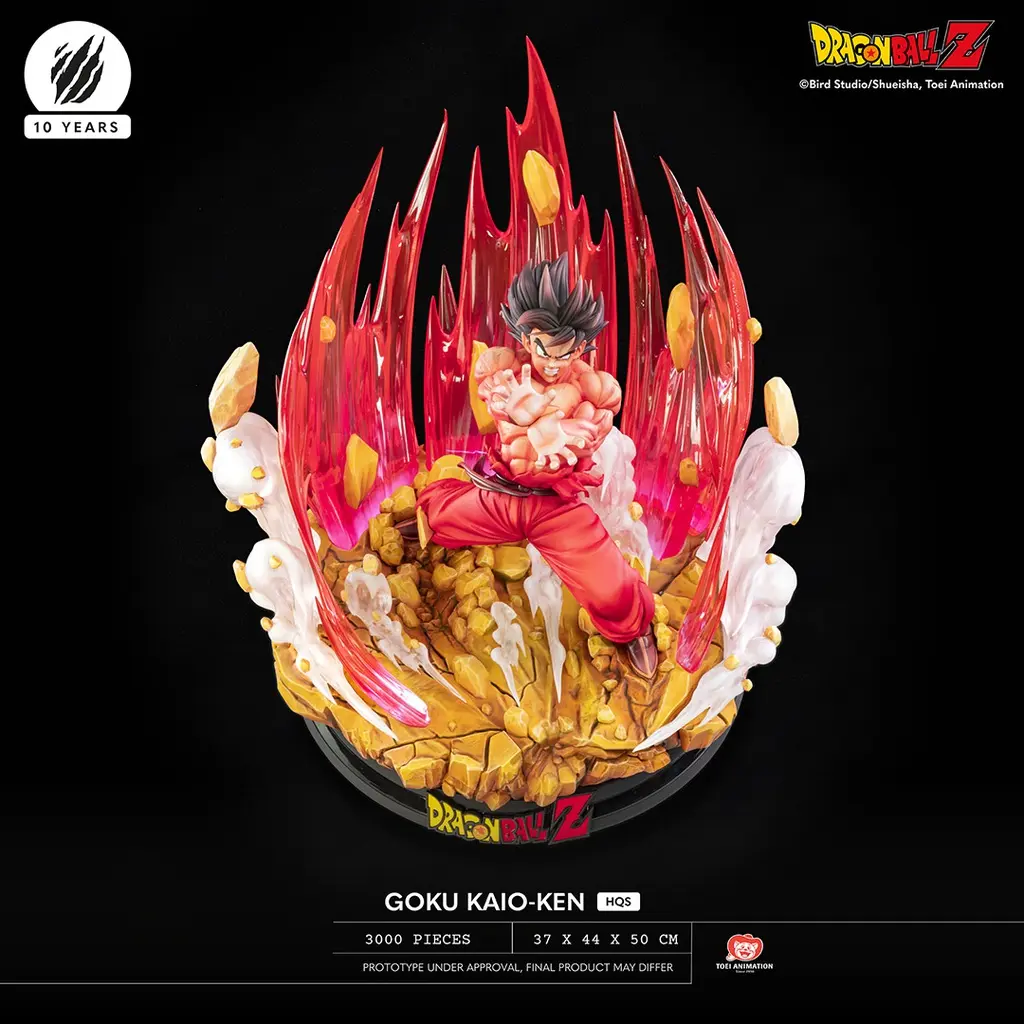  In stock-Tsume Studio - Dragon Ball Z HQS Goku Kaio-ken vs Vegeta Galick Gun, Goku vs Vegeta (Licensed)Statue(GK)