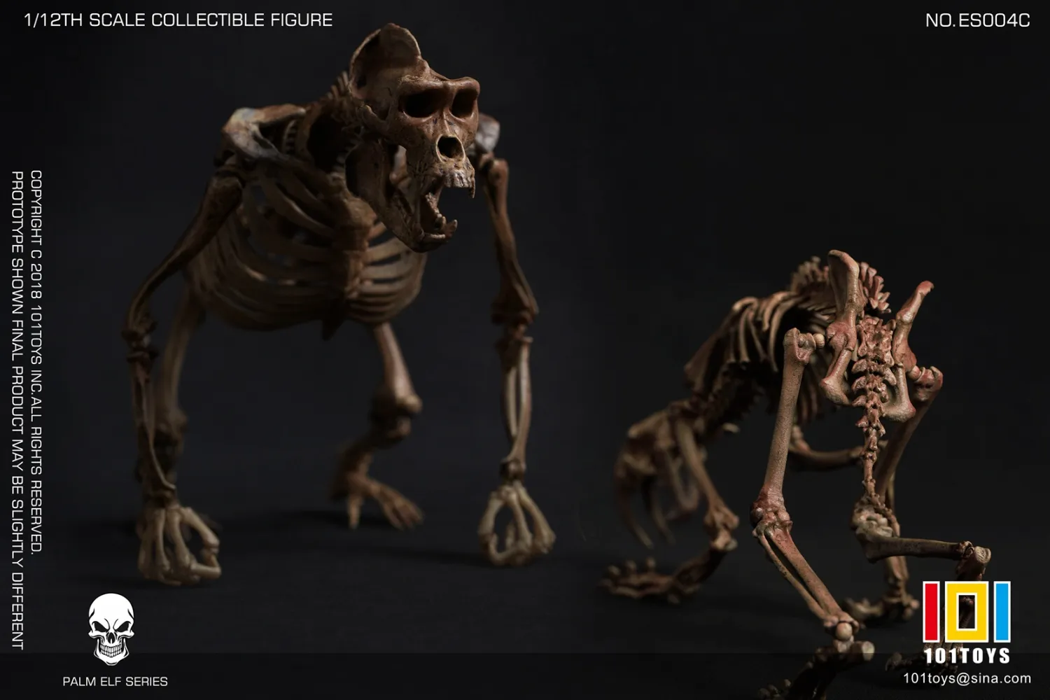 Original PALM ELF Series Chimpanzee & Sabretooth Tiger Skeleton Body ES004C (Licensed)-101TOYS Pre-sale-KWII-GK