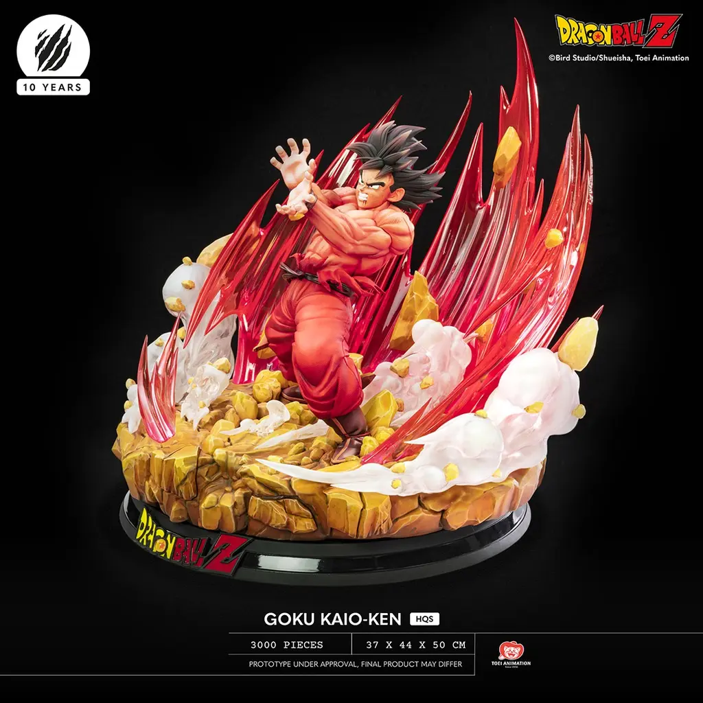  In stock-Tsume Studio - Dragon Ball Z HQS Goku Kaio-ken vs Vegeta Galick Gun, Goku vs Vegeta (Licensed)Statue(GK)
