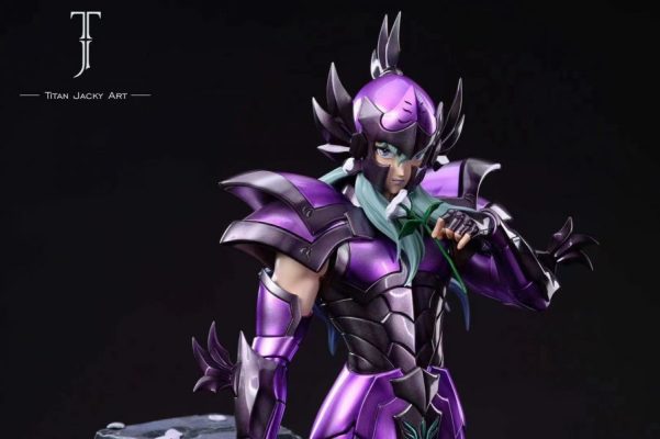 In stock-Saint Seiya Pisces Aphrodite Deathmask Surplice Statue GK Figure-Titan Jacky Art Studio  