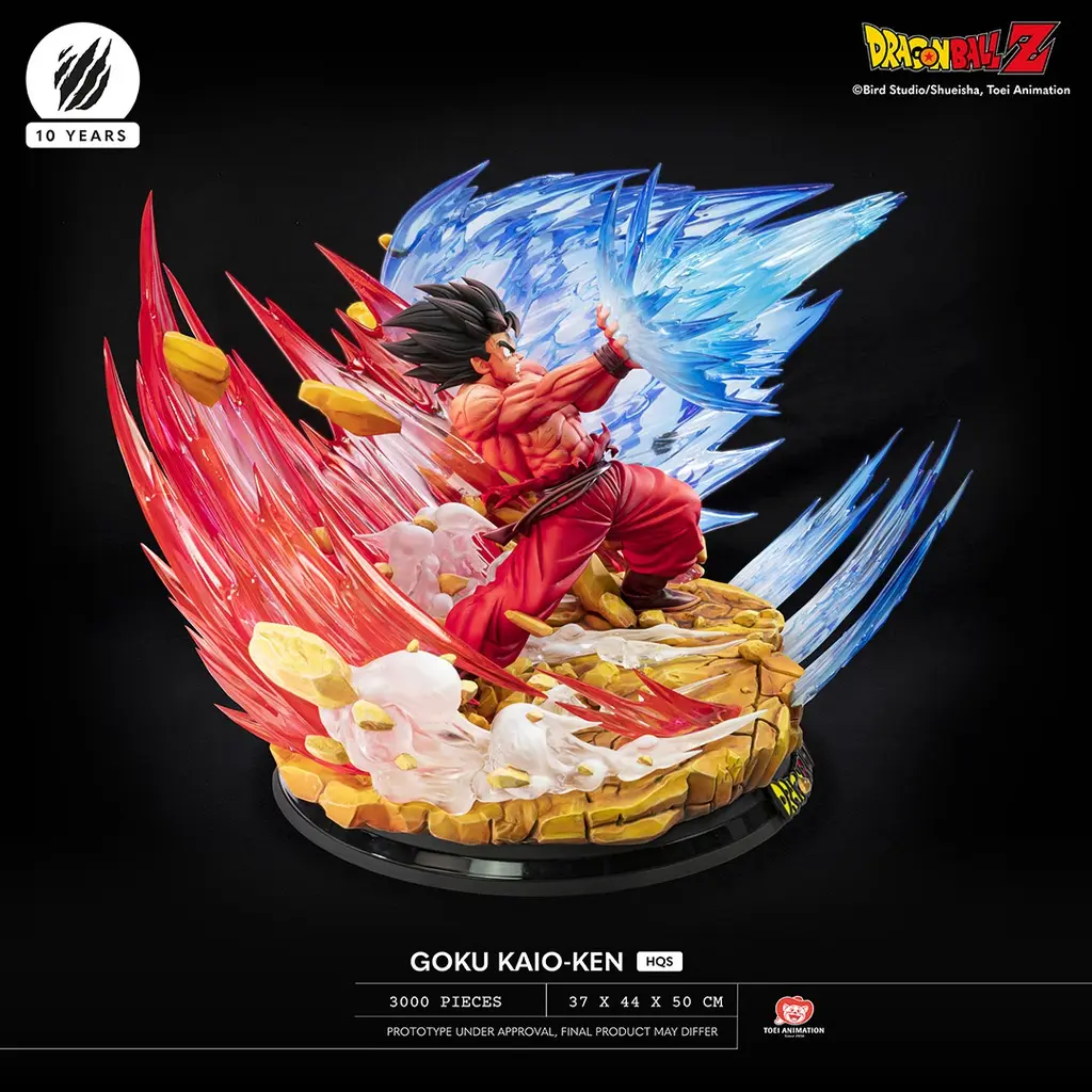  In stock-Tsume Studio - Dragon Ball Z HQS Goku Kaio-ken vs Vegeta Galick Gun, Goku vs Vegeta (Licensed)Statue(GK)