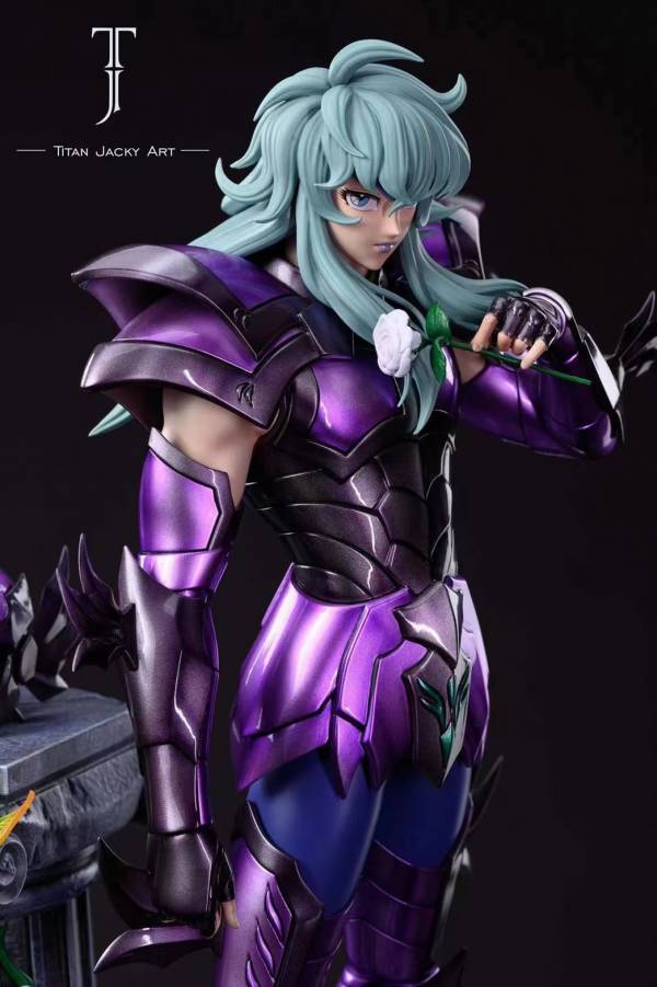 In stock-Saint Seiya Pisces Aphrodite Deathmask Surplice Statue GK Figure-Titan Jacky Art Studio  