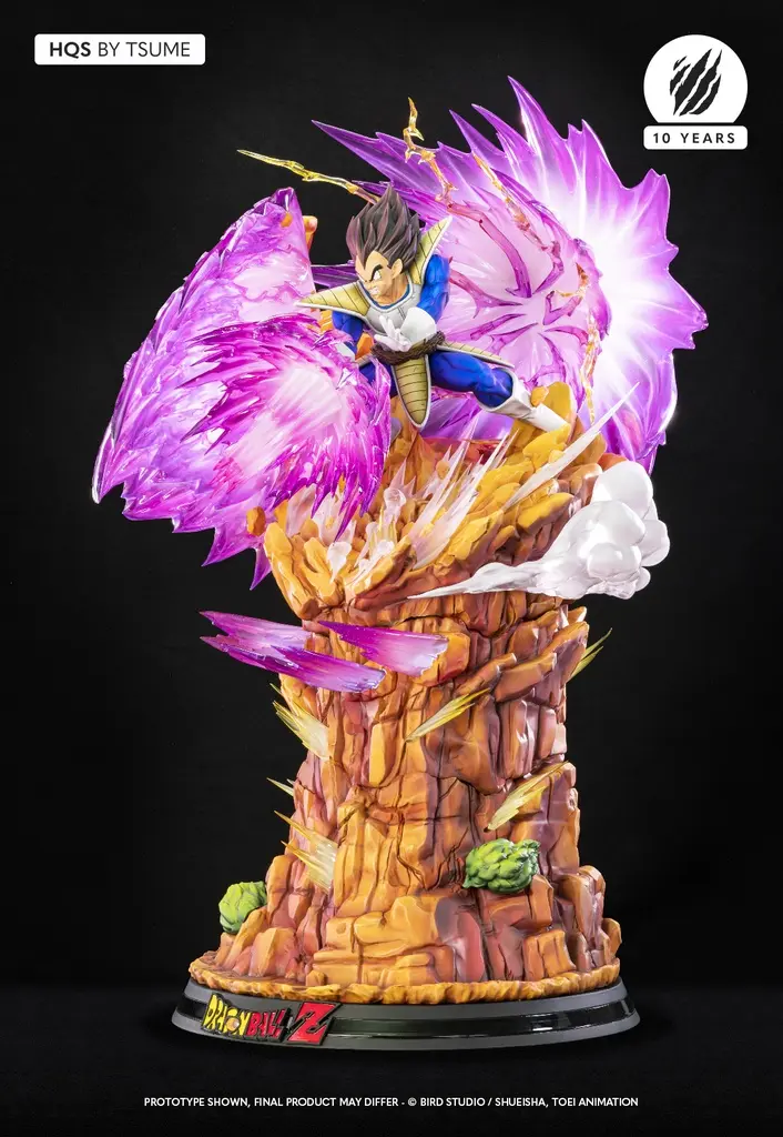  In stock-Tsume Studio - Dragon Ball Z HQS Goku Kaio-ken vs Vegeta Galick Gun, Goku vs Vegeta (Licensed)Statue(GK)