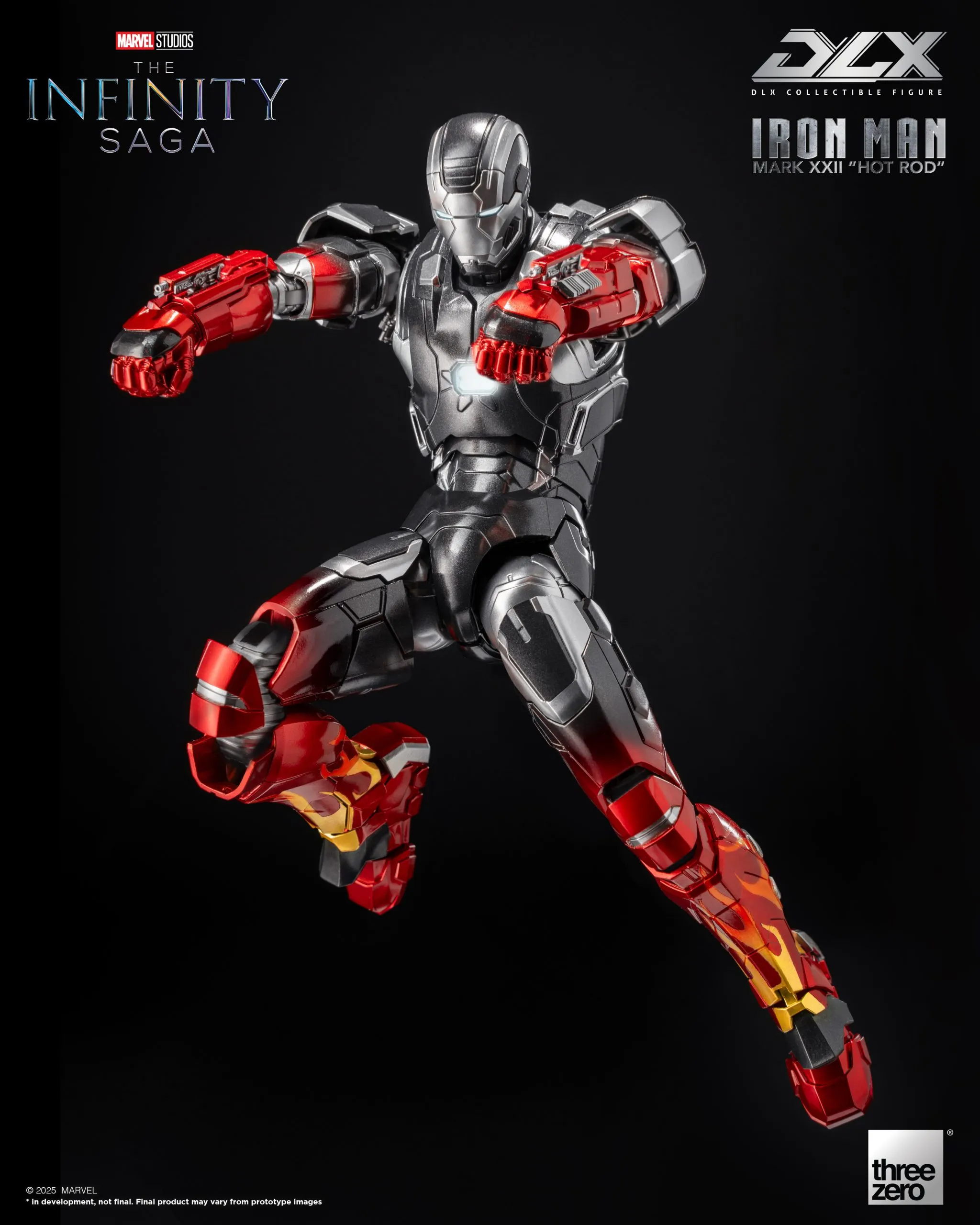 MARVEL DLX IRON MAN MARK 22 HOT ROD 3Z0945C0 Action Figure(LICENSED)-THREEZERO Pre-sale