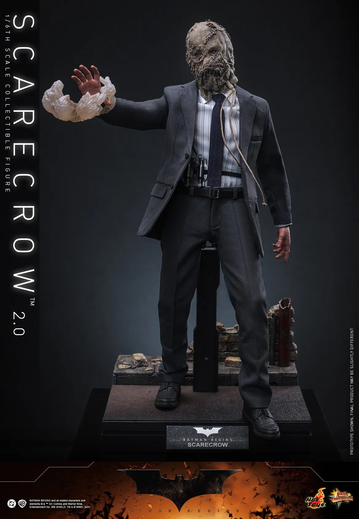  Scarecrow 2.0 Batman Begins 1/6 Scale Collectible Action Figure MMS801 (Licensed)-Hottoys 