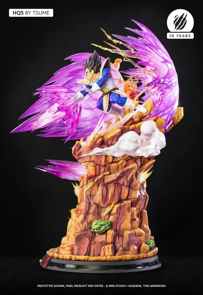  In stock-Tsume Studio - Dragon Ball Z HQS Goku Kaio-ken vs Vegeta Galick Gun, Goku vs Vegeta (Licensed)Statue(GK)