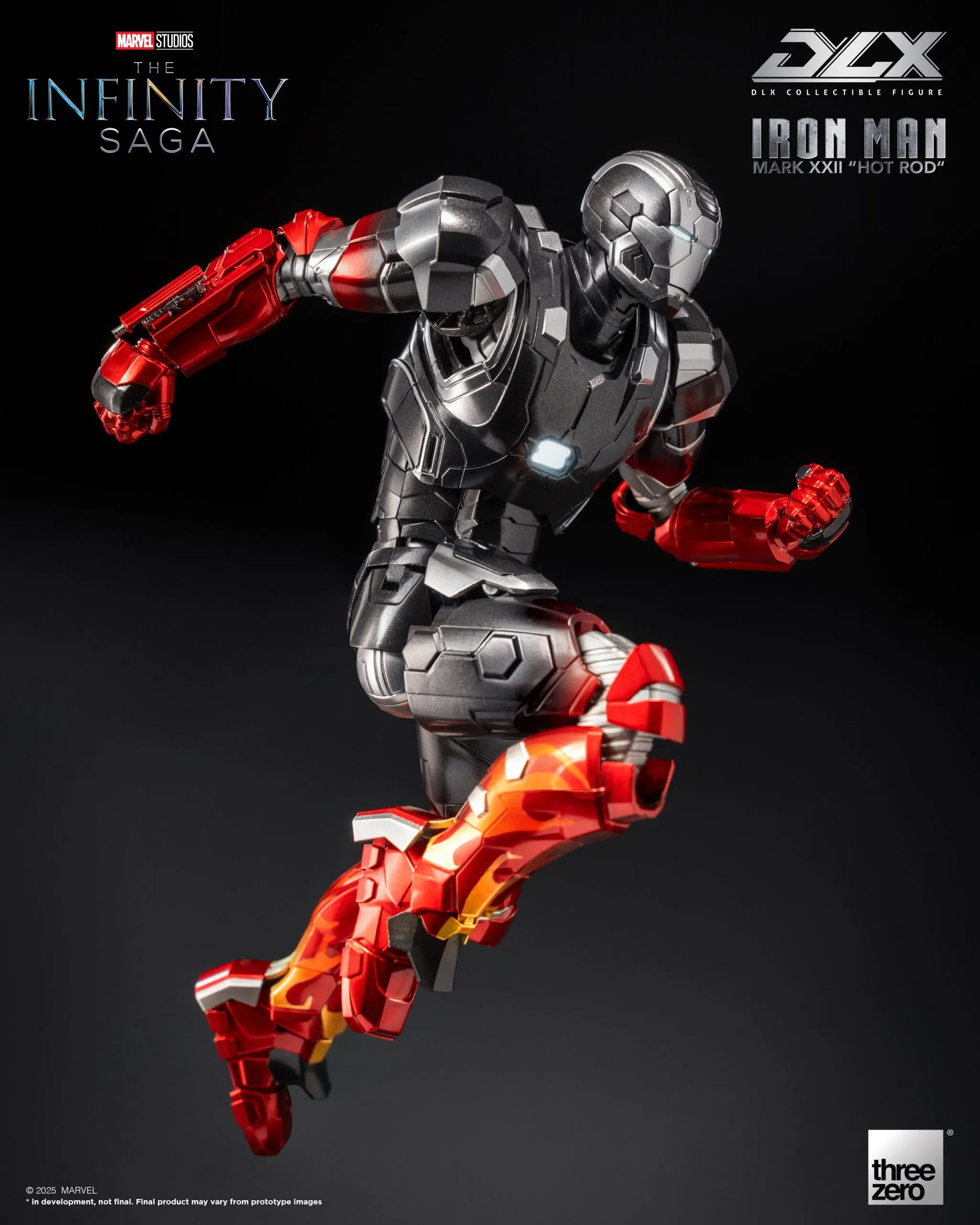 MARVEL DLX IRON MAN MARK 22 HOT ROD 3Z0945C0 Action Figure(LICENSED)-THREEZERO Pre-sale
